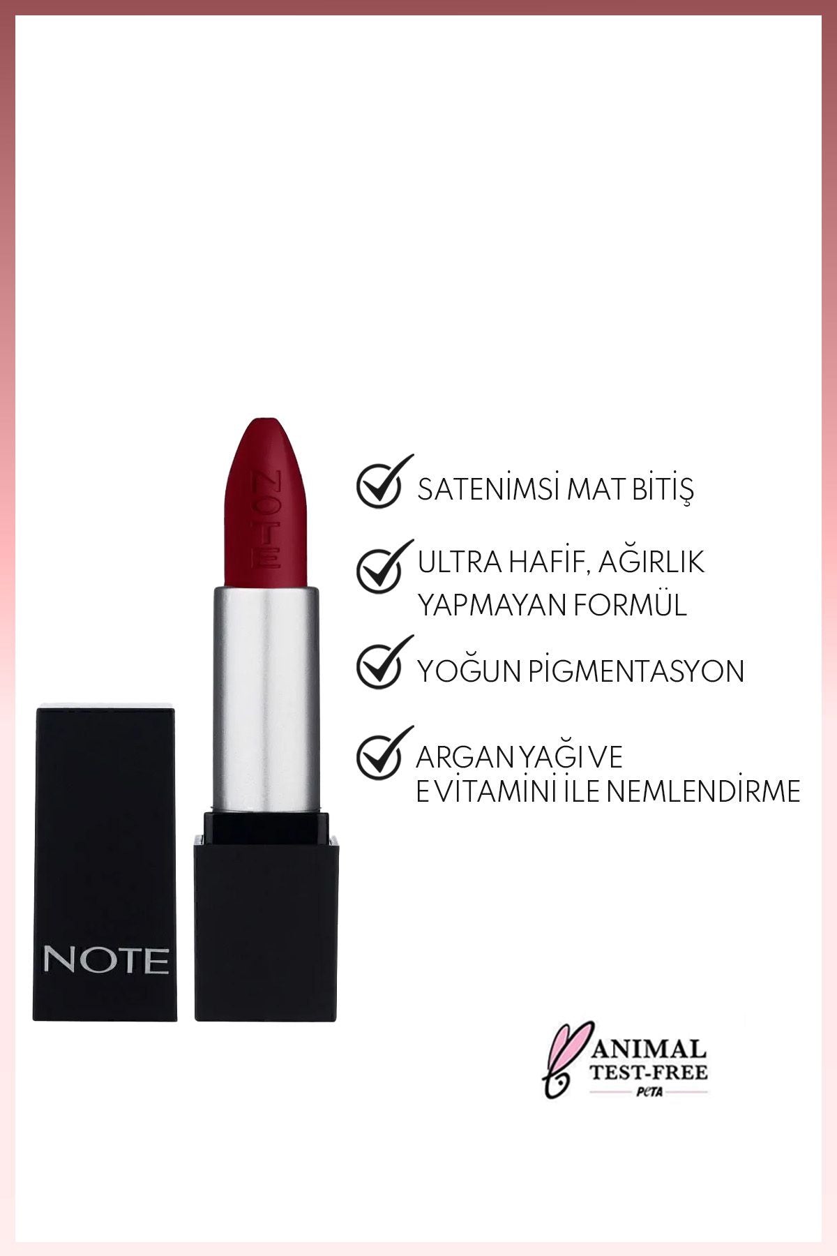 Mattever Lipstick semi -matte satin finish lipstick 18 Heartbeat Red - Red Brown