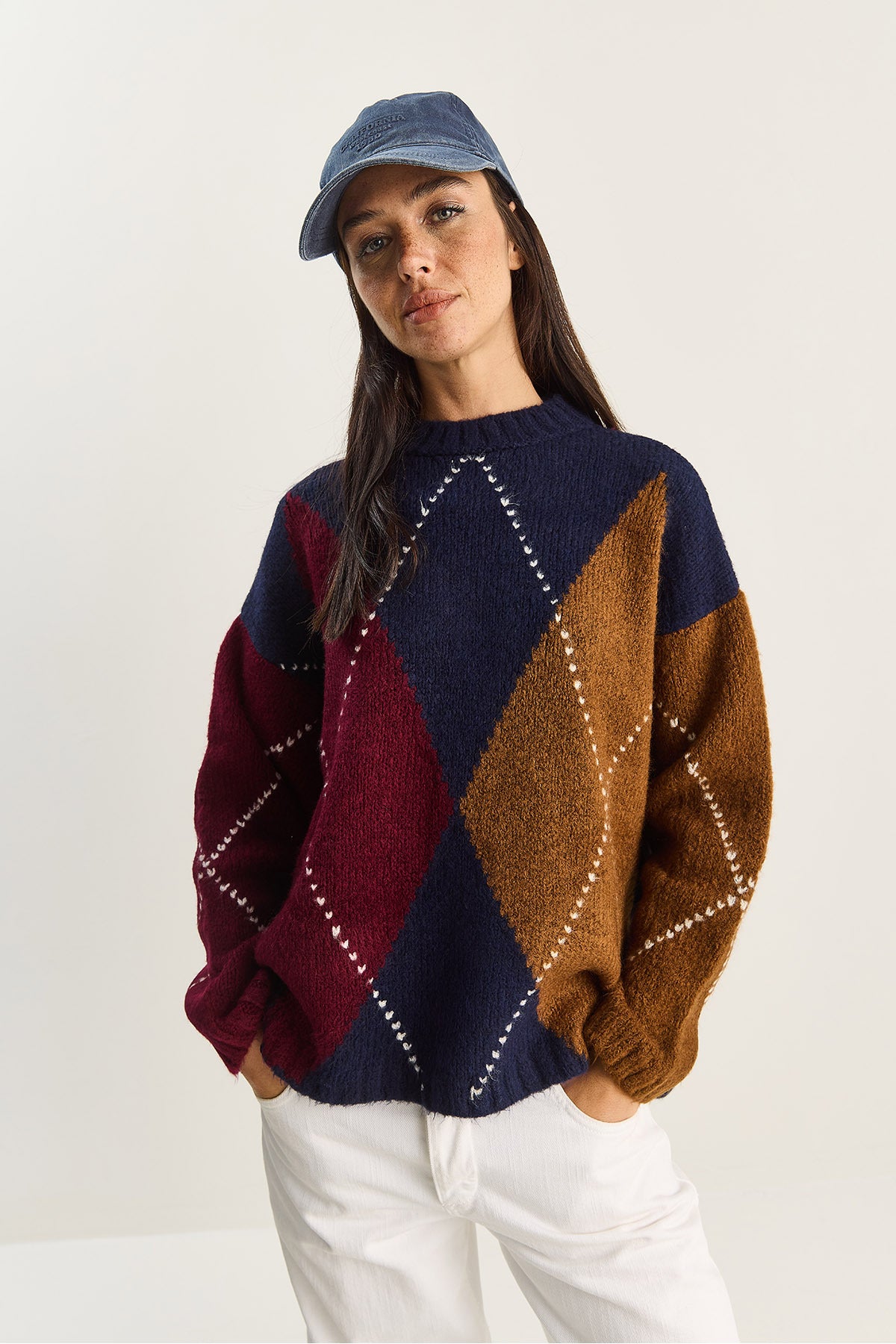 Women's Checkered Sweater 20251095