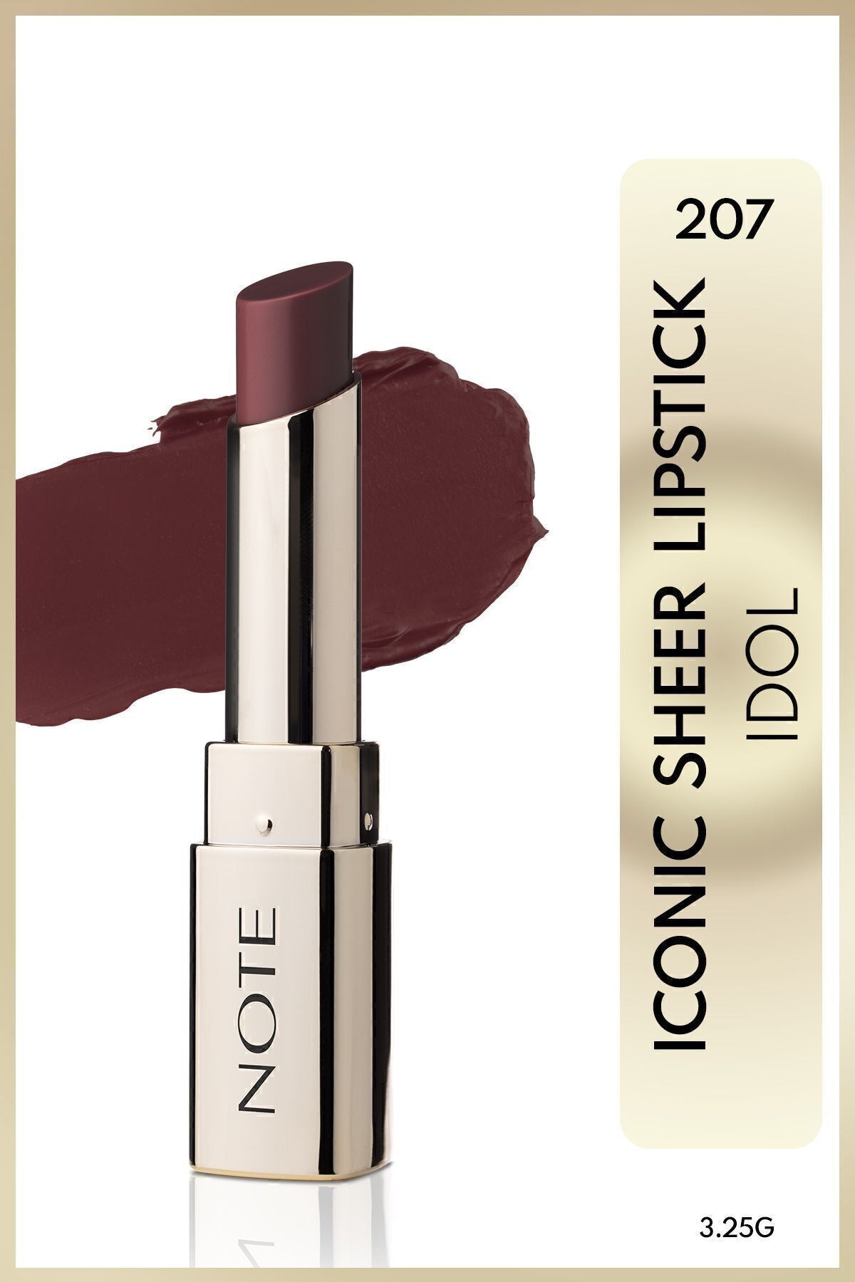 Iconic Sheer Lipstick Moisturizer Bright Lipstick 207 IDOL - Brown