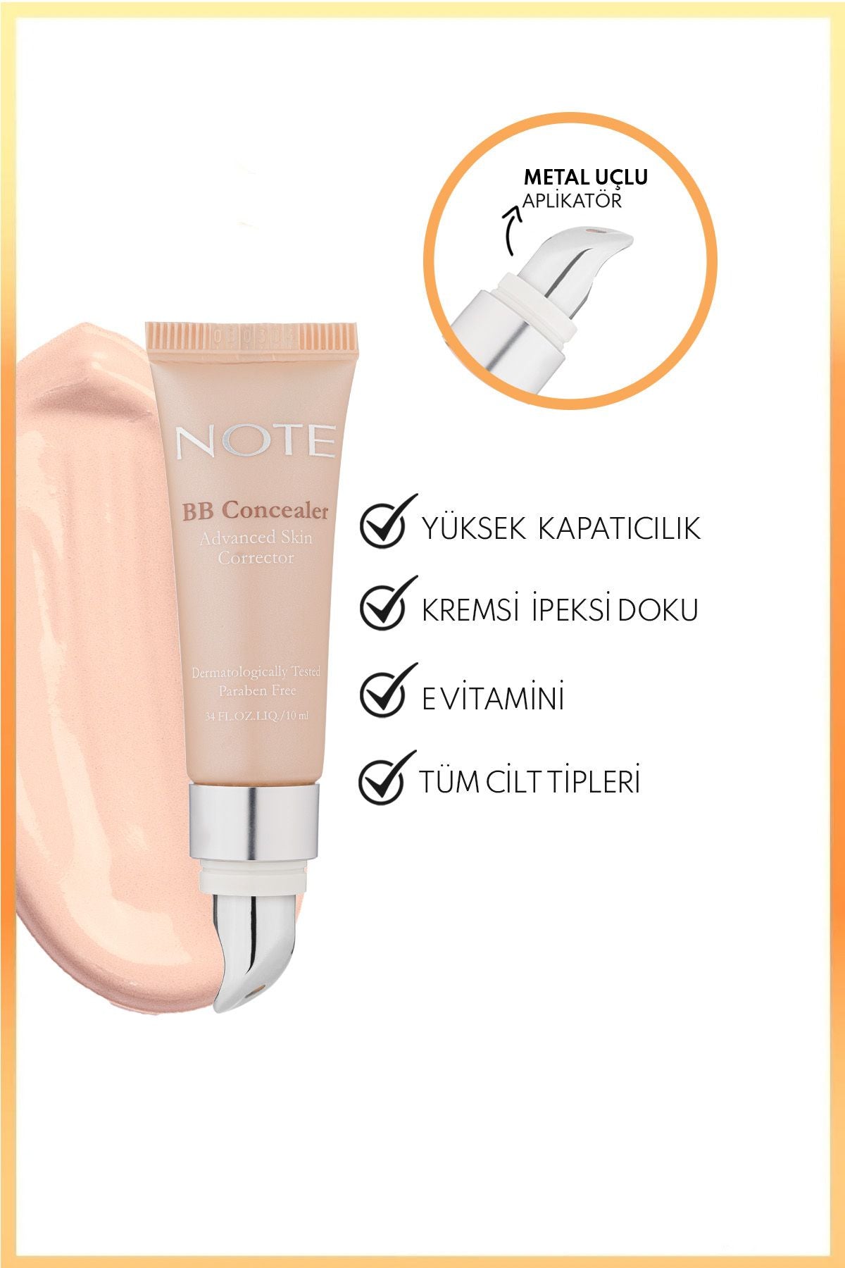 BB Concealer SPF 15 intensive concealer metal headed under eye concealer - 01 Open