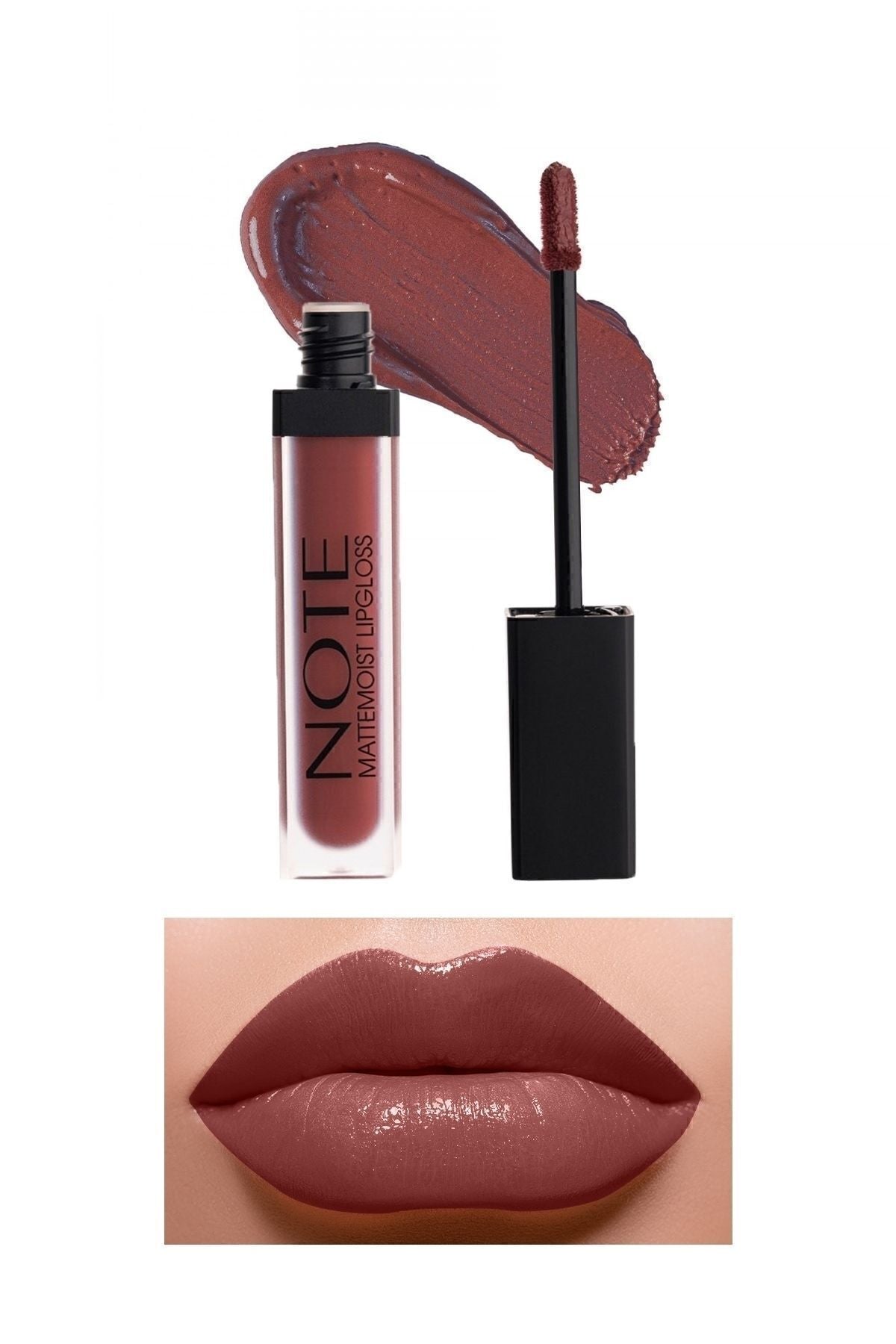 Mattemoist lipgloss semi -matte satin finish liquid lipstick 415 shy berry - Bordeaux