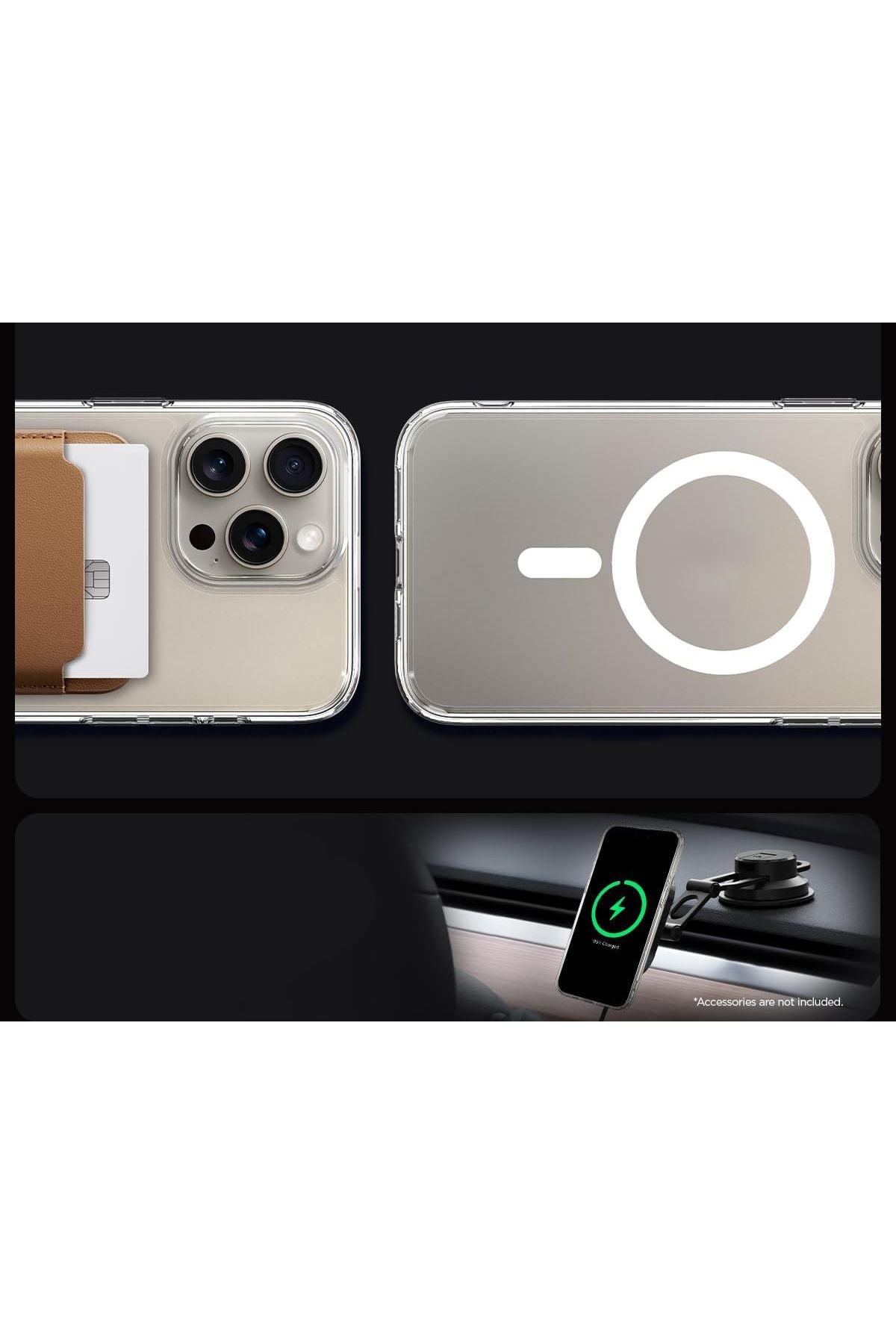 Iphone 15 Pro Max Compatible Real Magsafe feature hard transparent case