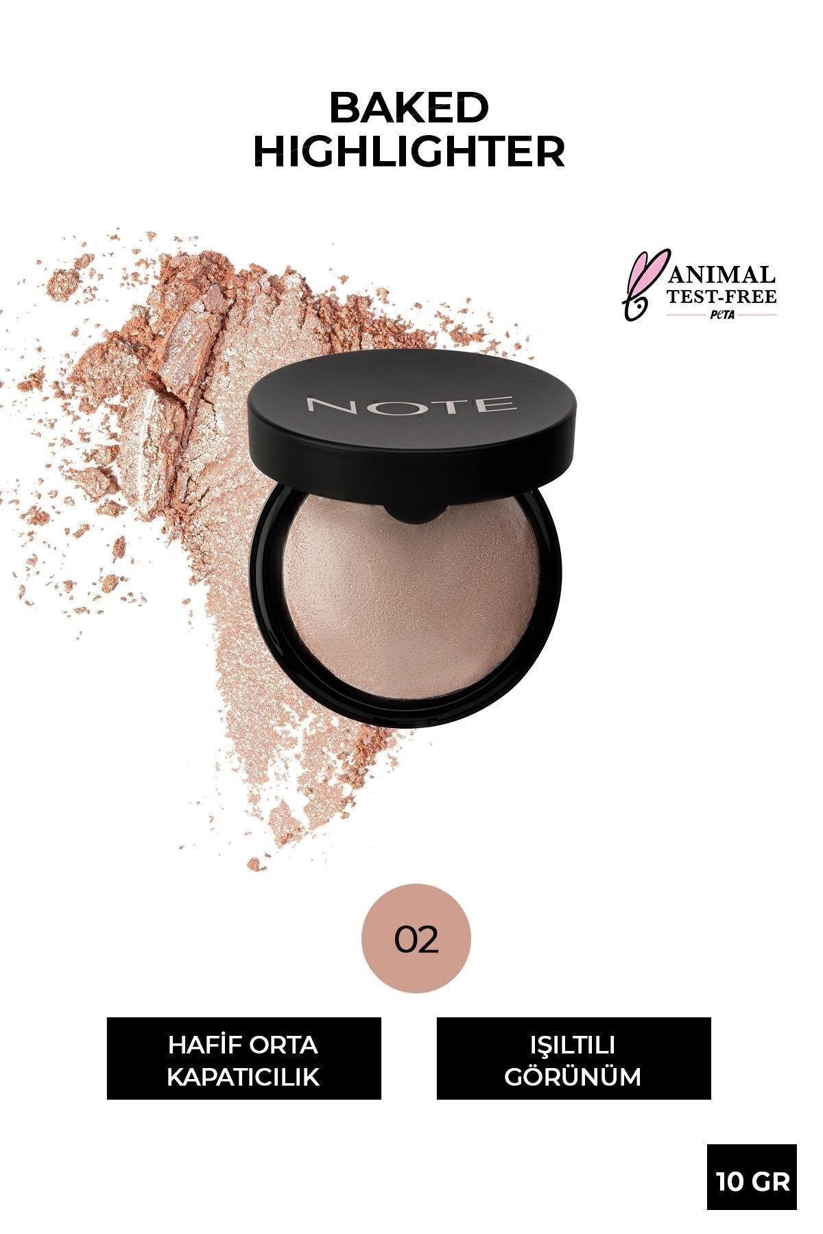 Baked Highlighter Glittering Baked Powder Lighting - 02 SUNKiss