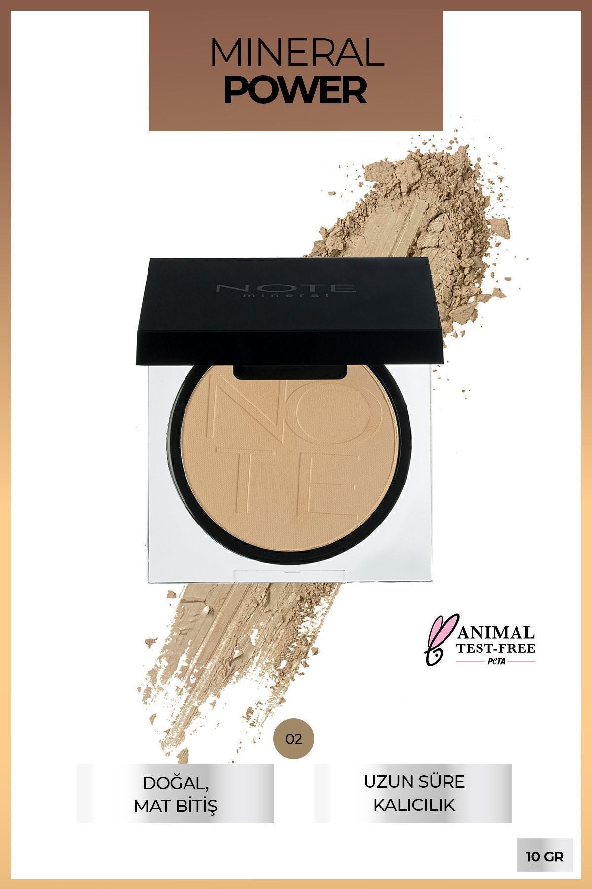 Mineral Powder 02 Medium Open Matte End Powder Facial Powder Powder