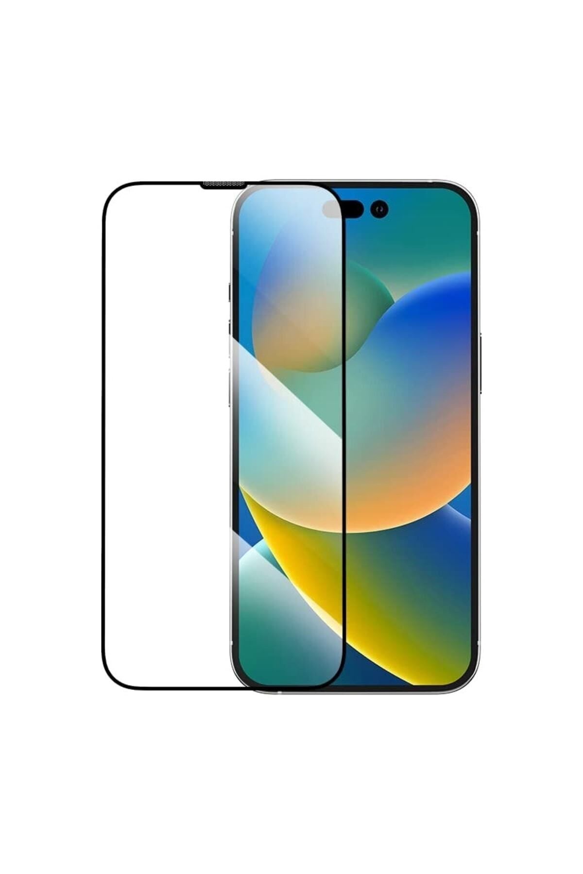 Iphone 14 Pro Max Uyumlu Premium Kalite Toz Filtreli Tam Kaplayan Antistatik Ekran Koruyucu