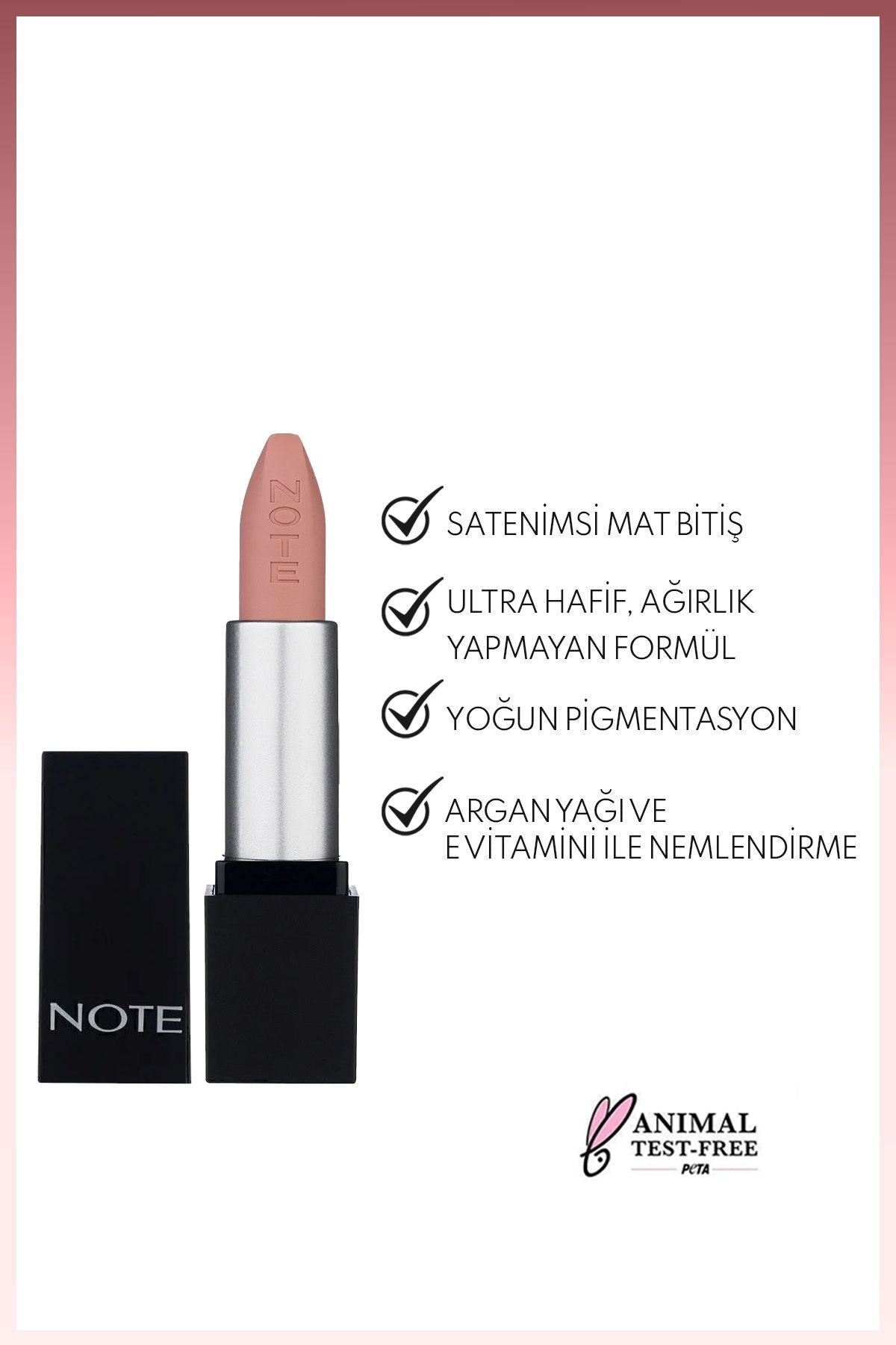 Mattever Lipstick semi -matte satin finish lipstick 07 Whisper Talks - Nude