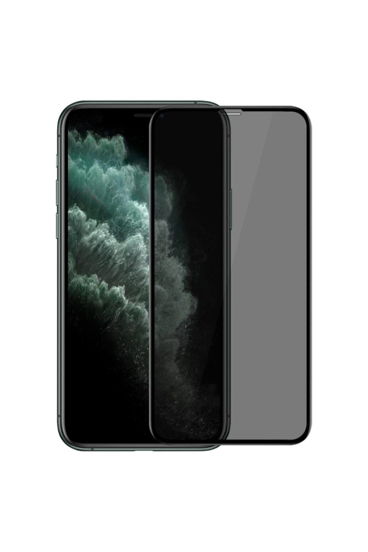For Apple Iphone 12 - Iphone 12 Pro Privacy Ghost 10d Screen Protector Black Glass