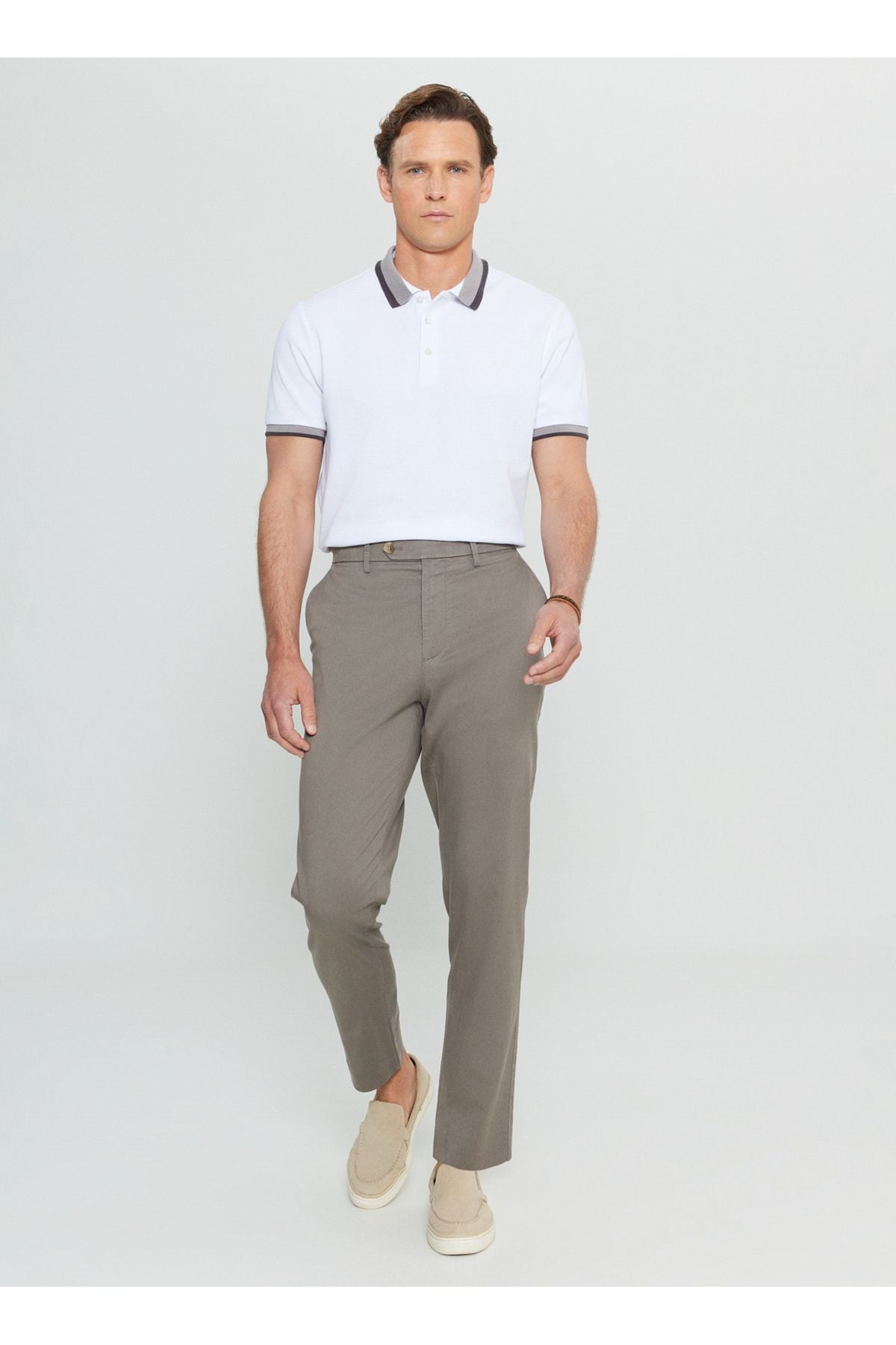 Altınyıldız Classics Normal Waist Normal Paça Slim Fit Mink Men's Pants Ace001252091_VIZ