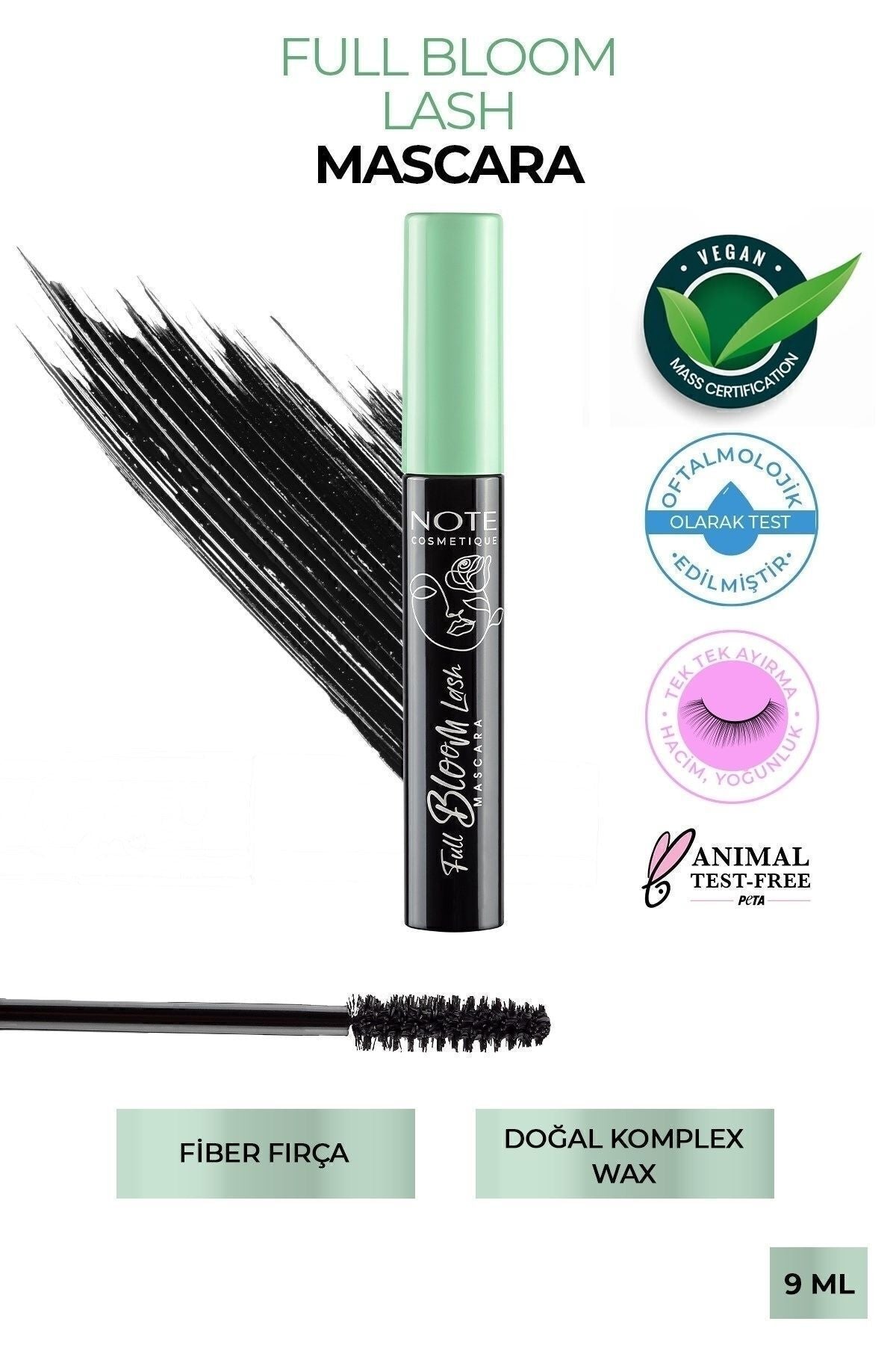 Full Bloom Lash one by one separation and volume effective mascara - black