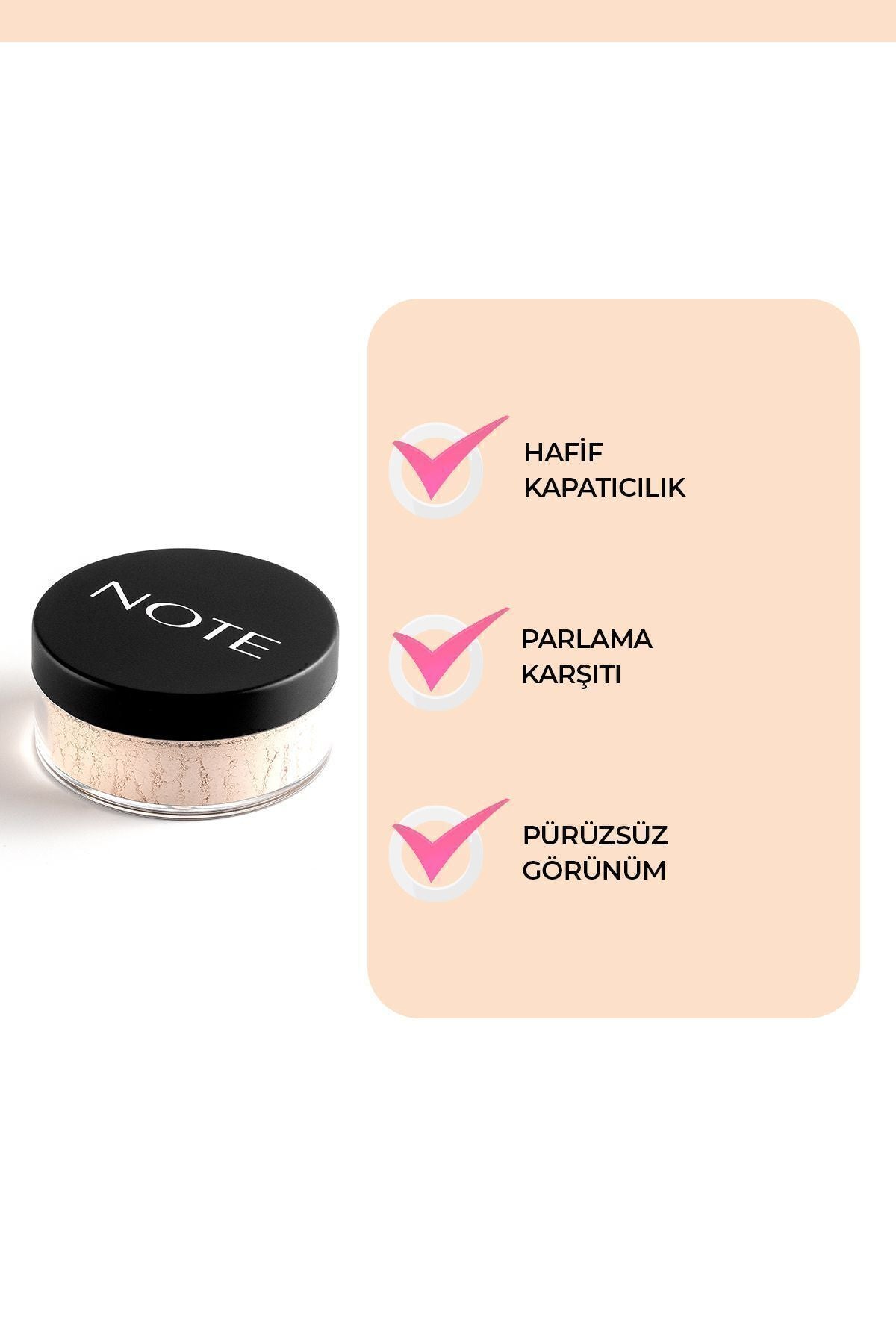 Loose Powder Makyaj Sabitleyici Matlaştırıcı Toz Pudra - 02 Light Beige