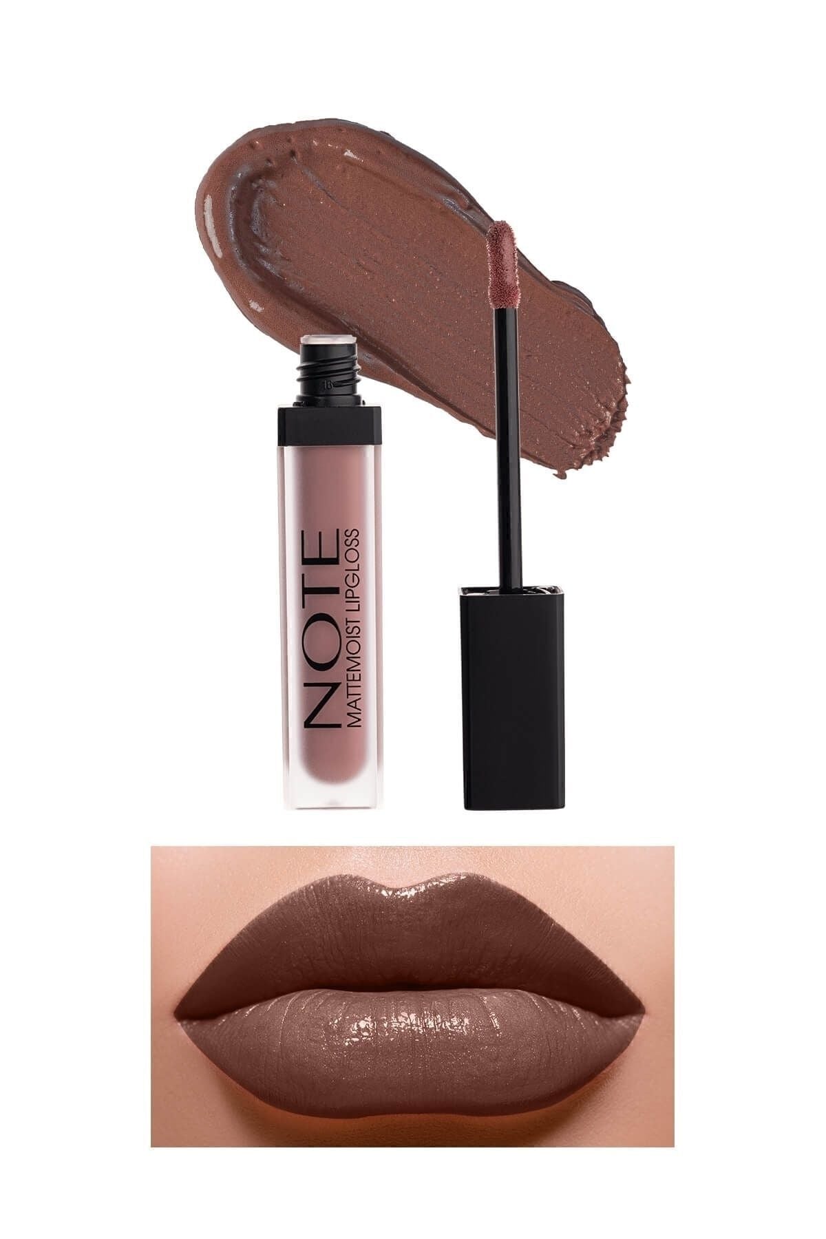 Mattemoist lipgloss semi -matte satin finish liquid lipstick 412 Forever Nude - Nude