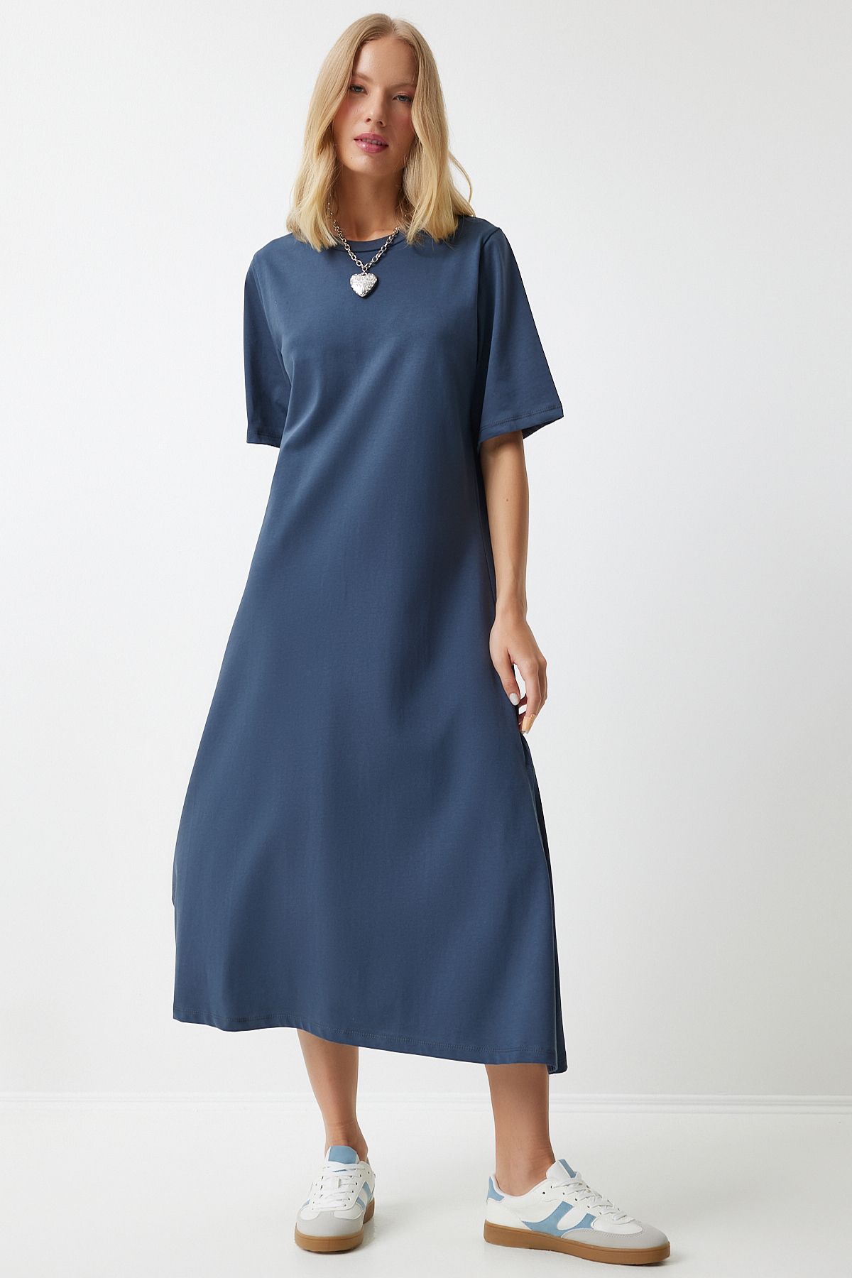 Female smoked bike collar with plenty of relaxed combed dress BP00158