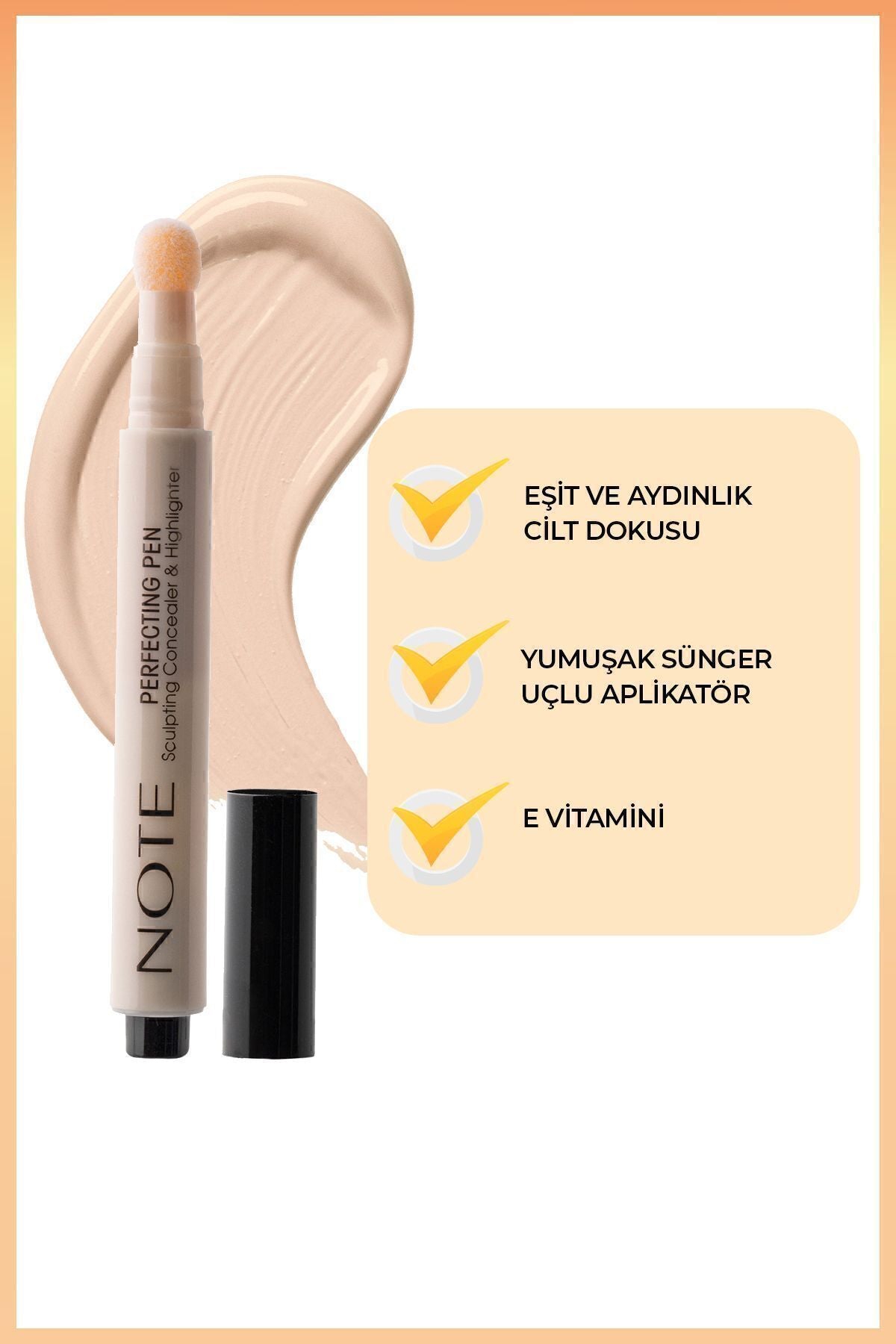 Perfecting Pen Lighting Effective Pen Under Eye Concealer - 01 Light Rose