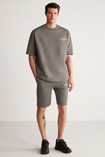 Colombia Men's 2-Piece Set Comfort Fit Polar-Free Embroidered Gray Tracksuit