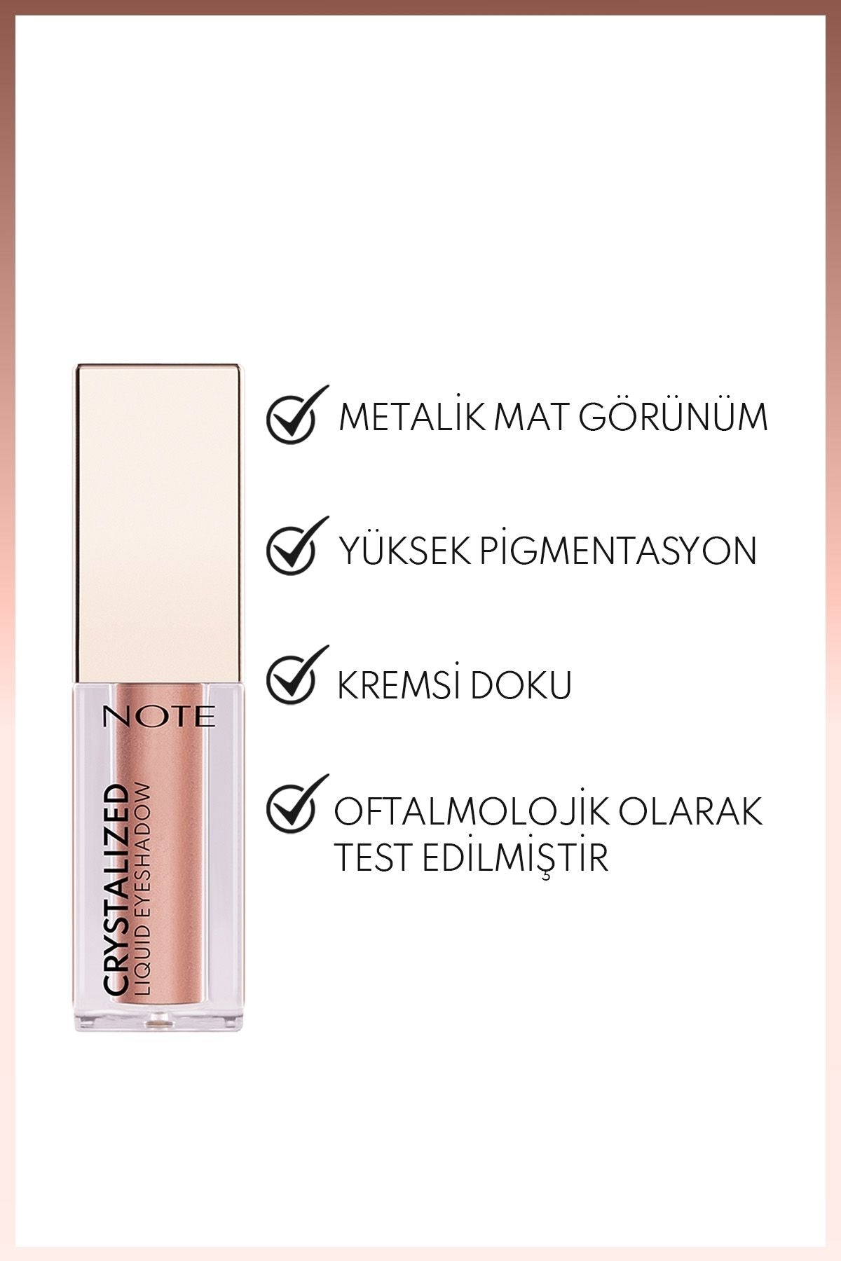 Crystalized Liquid Eyeshadow Liquid Metallic Eye Shadow - 01 Soft Elegance