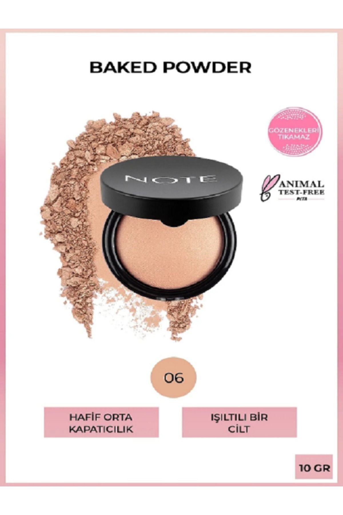 Baked Powder sparkled finish 06 Gold Bronze Highlight Powder Facial Powder Kuattoprof