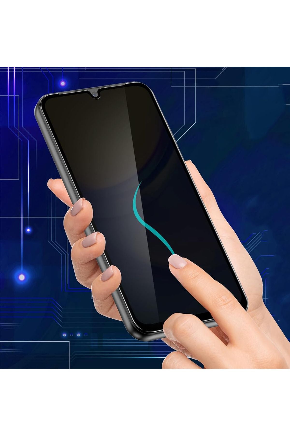 Samsung Galaxy A15 Compatible Easy Advanced Antistatic HD Ghost Screen Protector