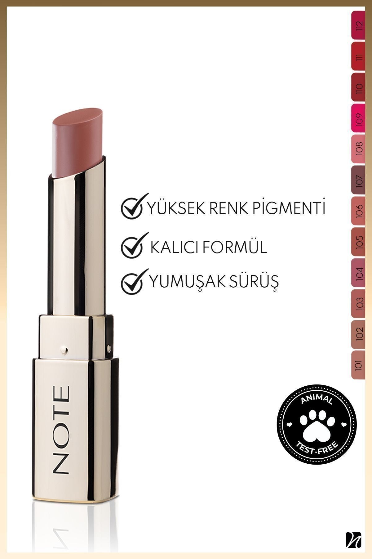 Iconic Matte Lipstick Permanent Matte Lipstick 104 Ruler - Pink