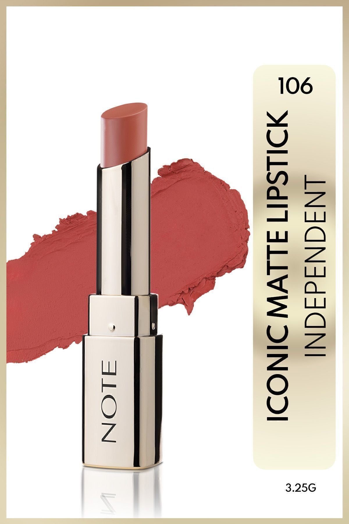Iconic Matte Lipstick permanent matte lipstick 106 Independent - Nude