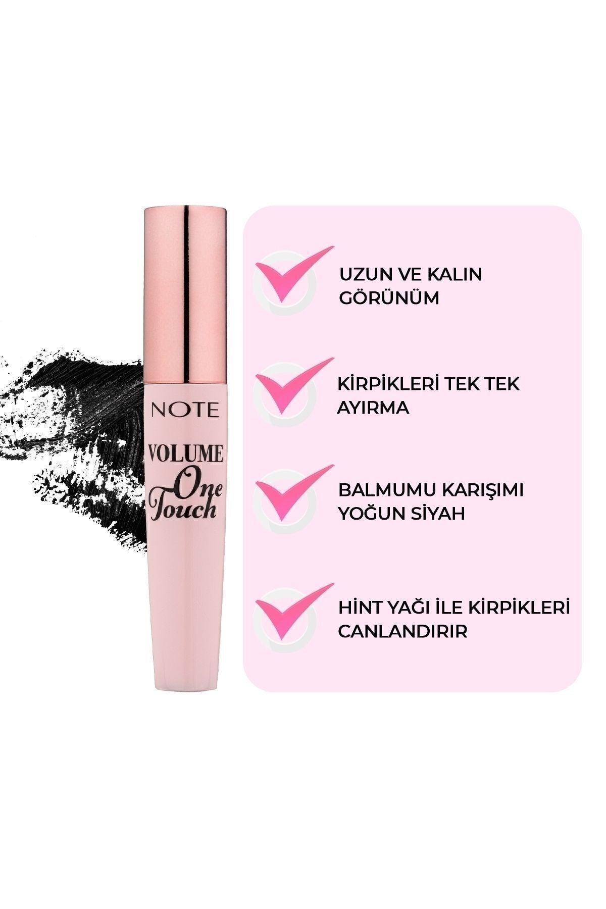 Volume One Touch One individually separation and volume effective mascara - black
