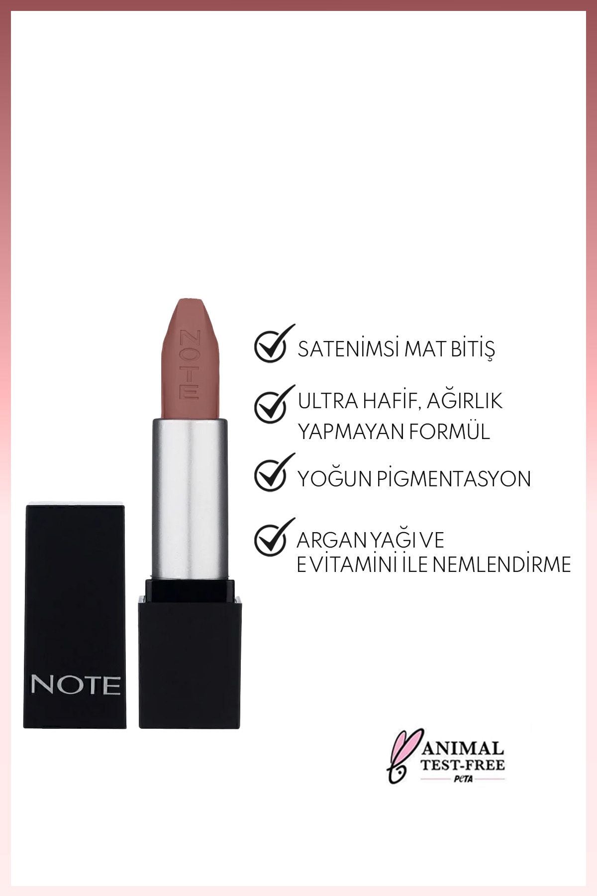 Mattever Lipstick semi -matte satin finish lipstick 08 UNCONVENTIONAL ROSE - DARK Nude
