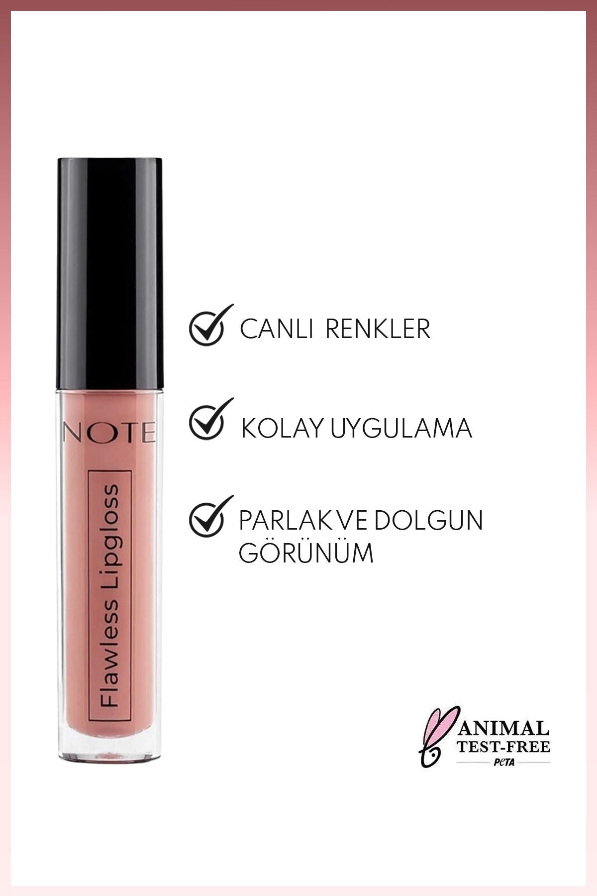 Flawless Lipgloss Moisturizer Lip Grower - 02 Delicate Pink - Pink