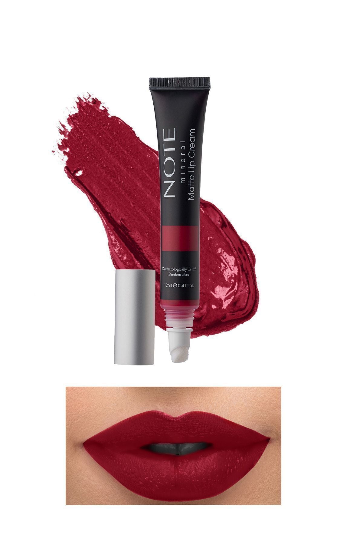 Mineral Matte Lip Cream semi -matte finish liquid lipstick 06 GO Red - Red