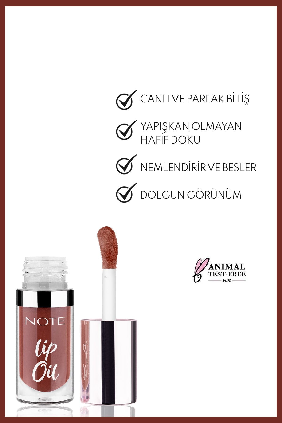 Lip Oil Moisturizer and Grinder Lip Care Oil - 60 Mocha Kiss - Brown