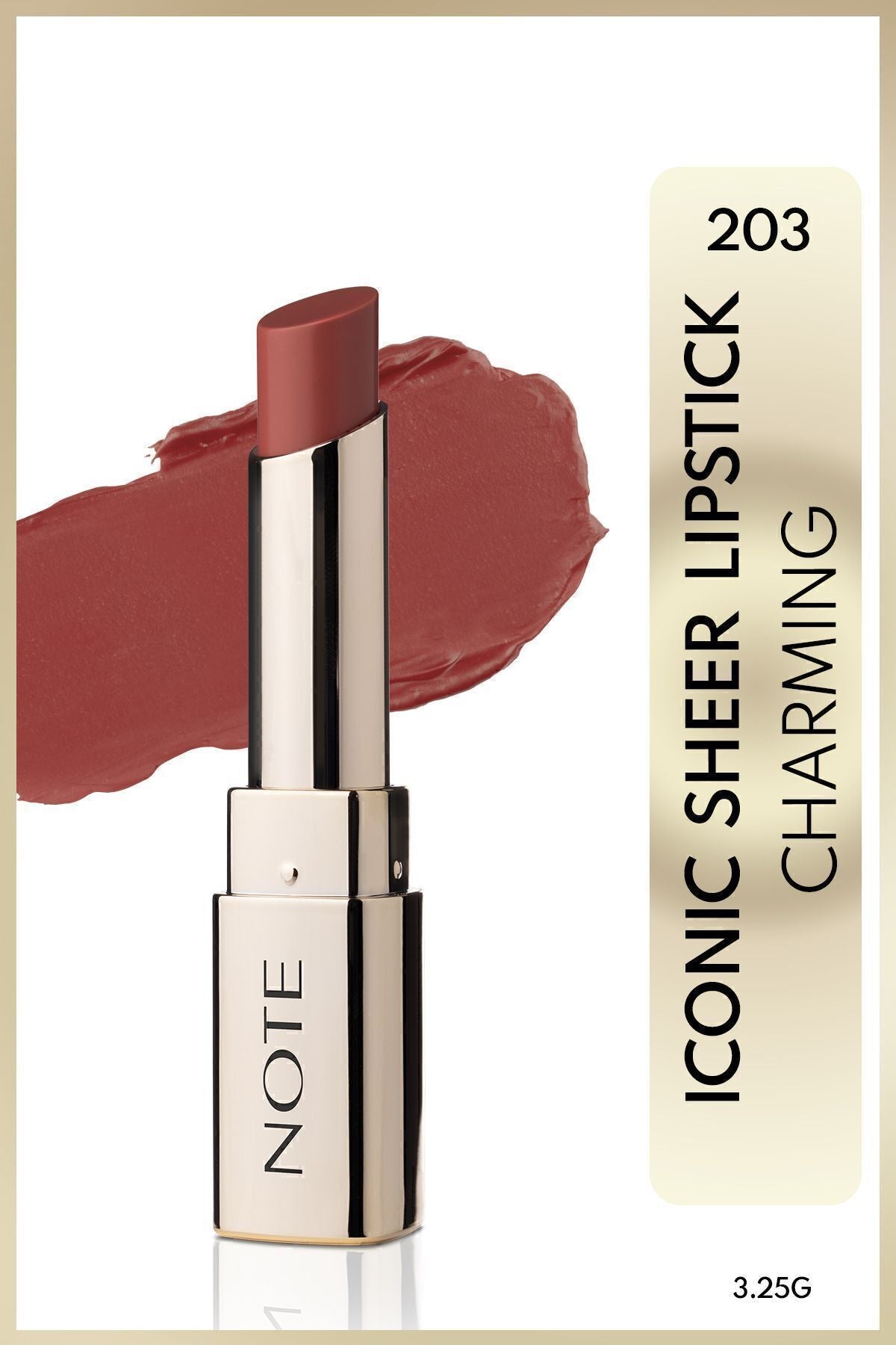 Iconic Sheer Lipstick Nemlendirici Parlak Ruj 203 Charming - Nude