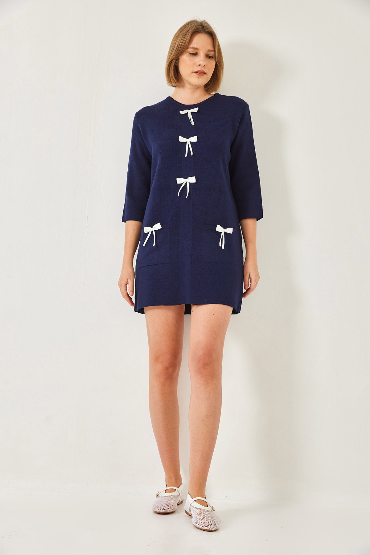 Women's Bow Detailed Knitwear Dress 20247565