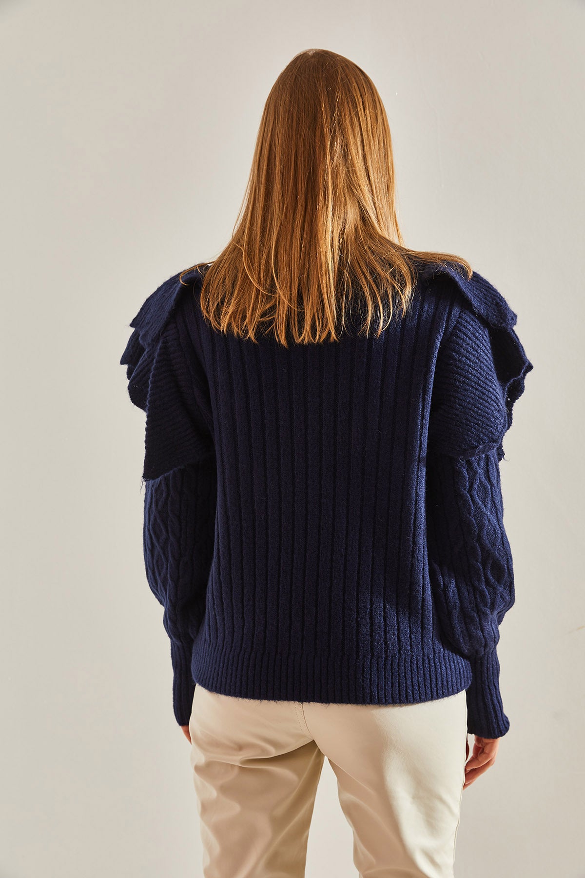 Women's Braided Openwork Knitwear Sweater 20234923