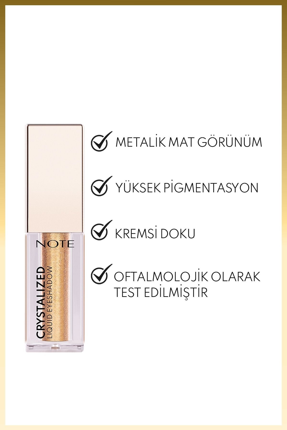 Crystalized Liquid Eyeshadow Liquid Metallic Eye Shadow - 07 Golden Theory