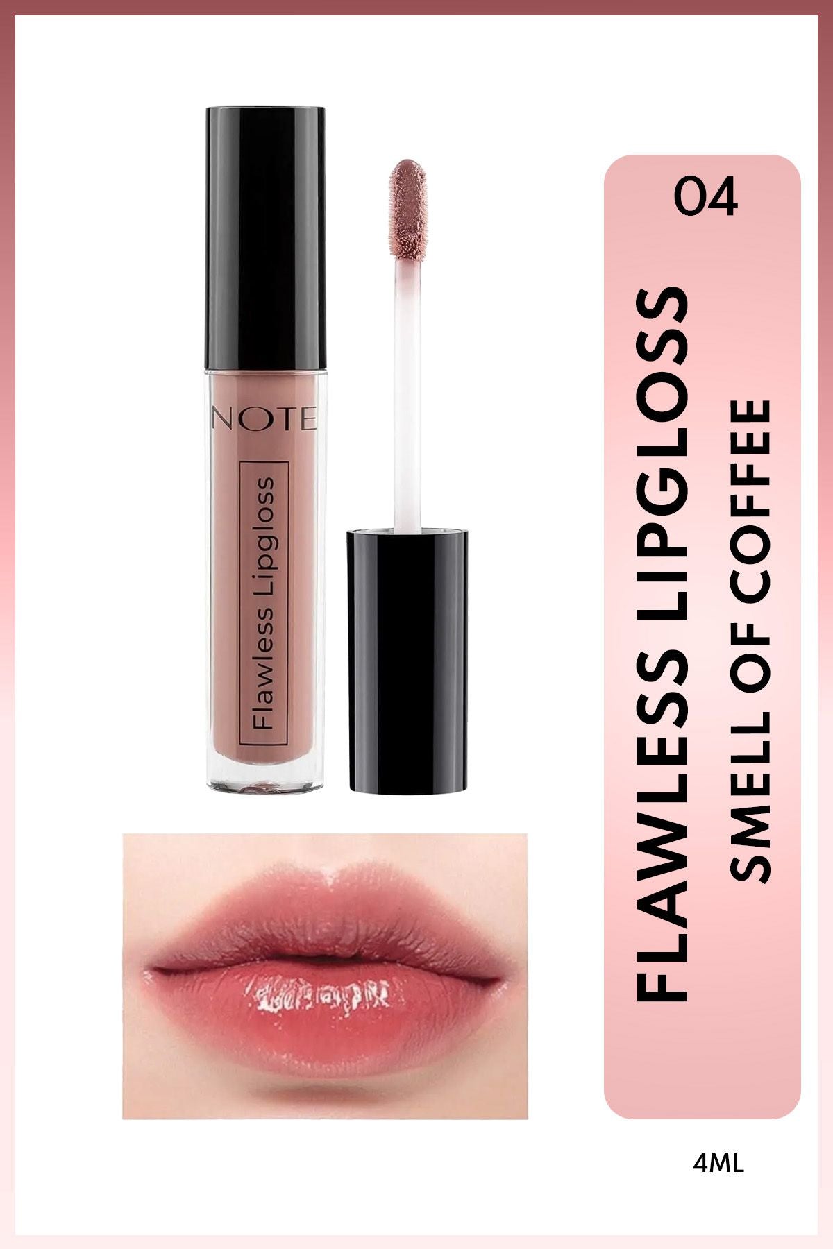 Flawless Lipgloss Moisturizer Lip Grower - 04 Smell of Coffee - Nude