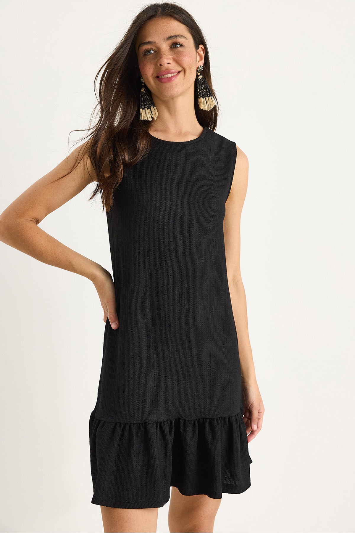 Women's Thick Strap Relaxed Cut Flounce Wrap Dress 60283373