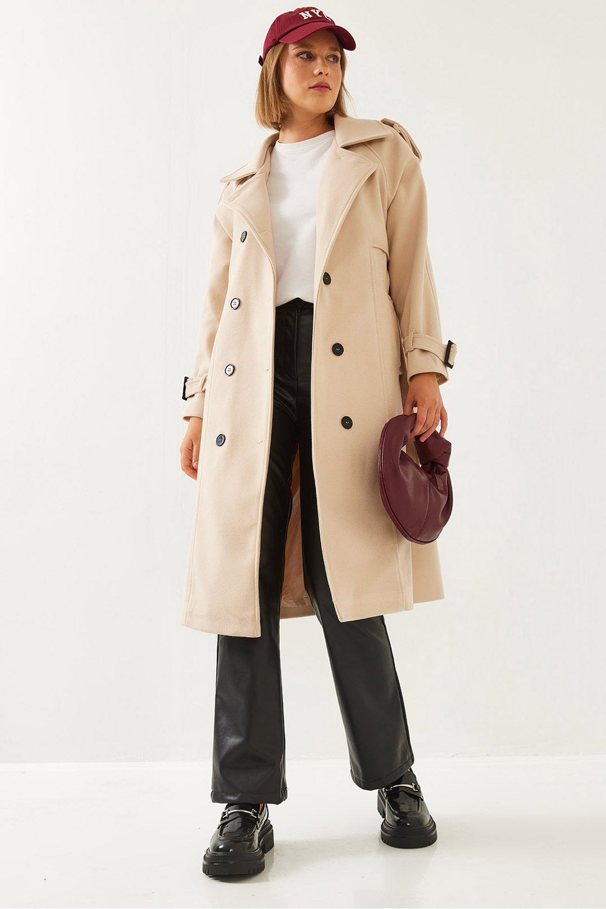 Women's Back Button Detail Stash Coat 2492 60261006