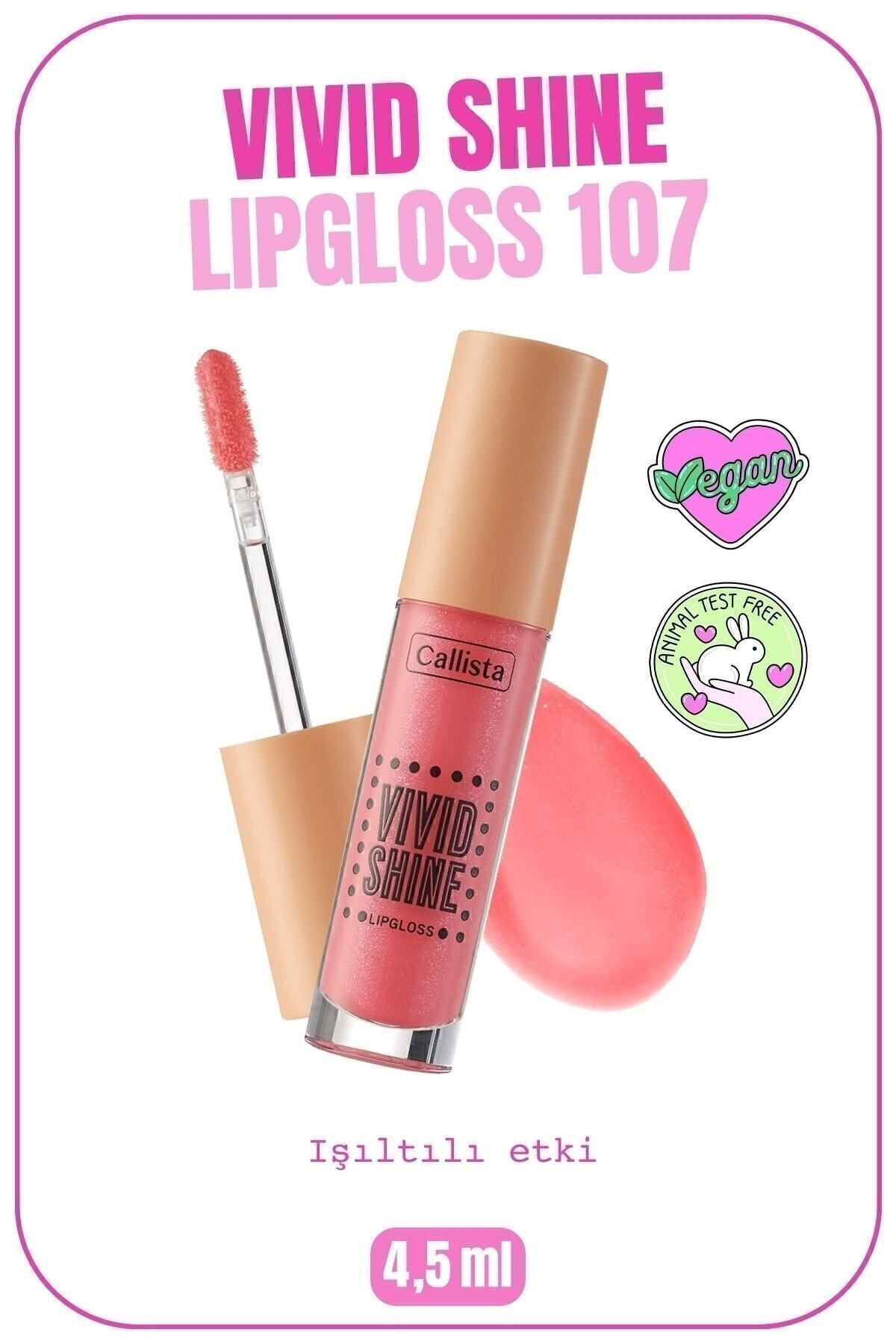 Vivid Shine Lipgloss Moisturizing Lip Lip Grower - 107 PlayDate Pink - Pink