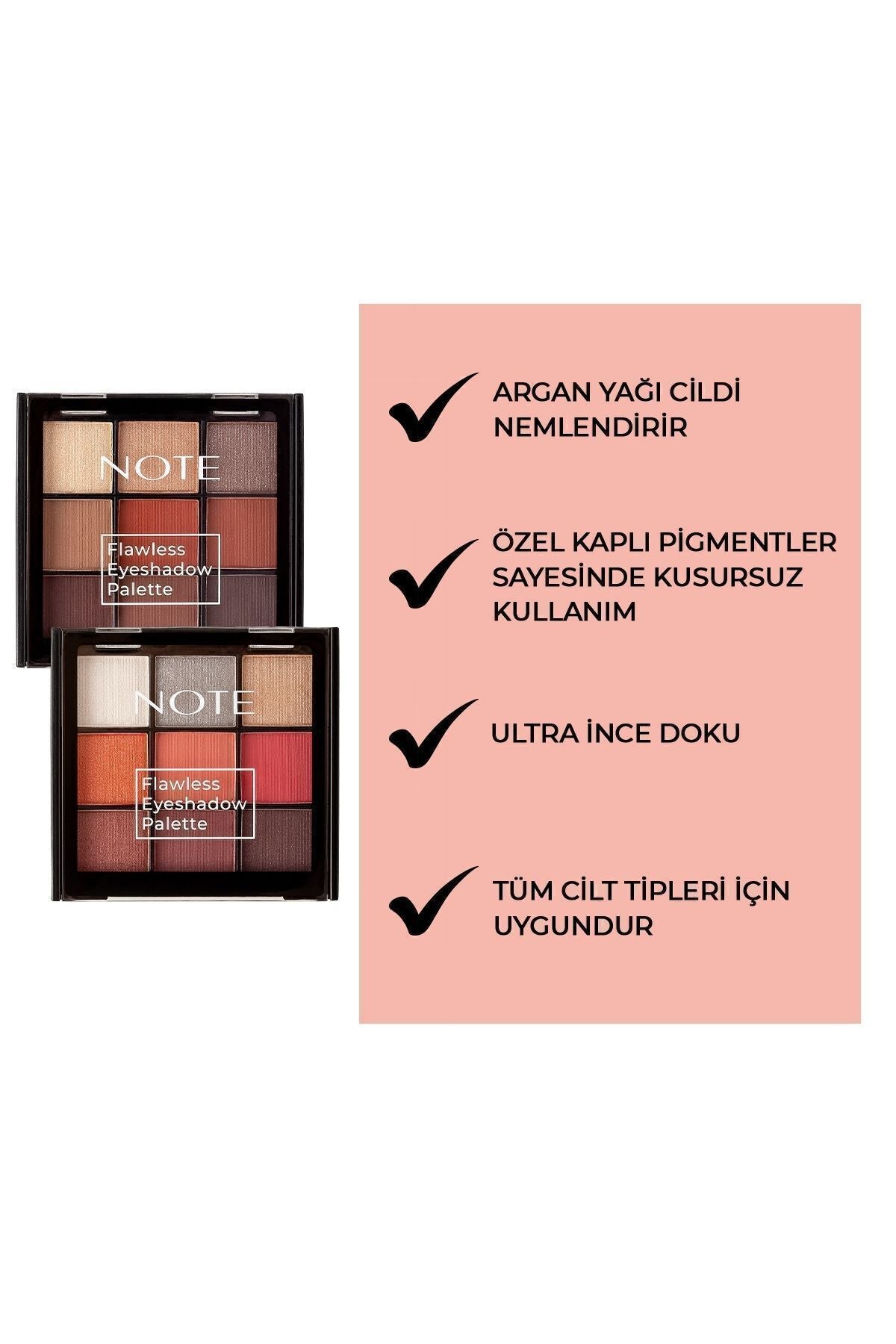Flawless Eyeshadow Matte and Sparkling Powder Eye Headlight Palette - 01 Vivid Colors