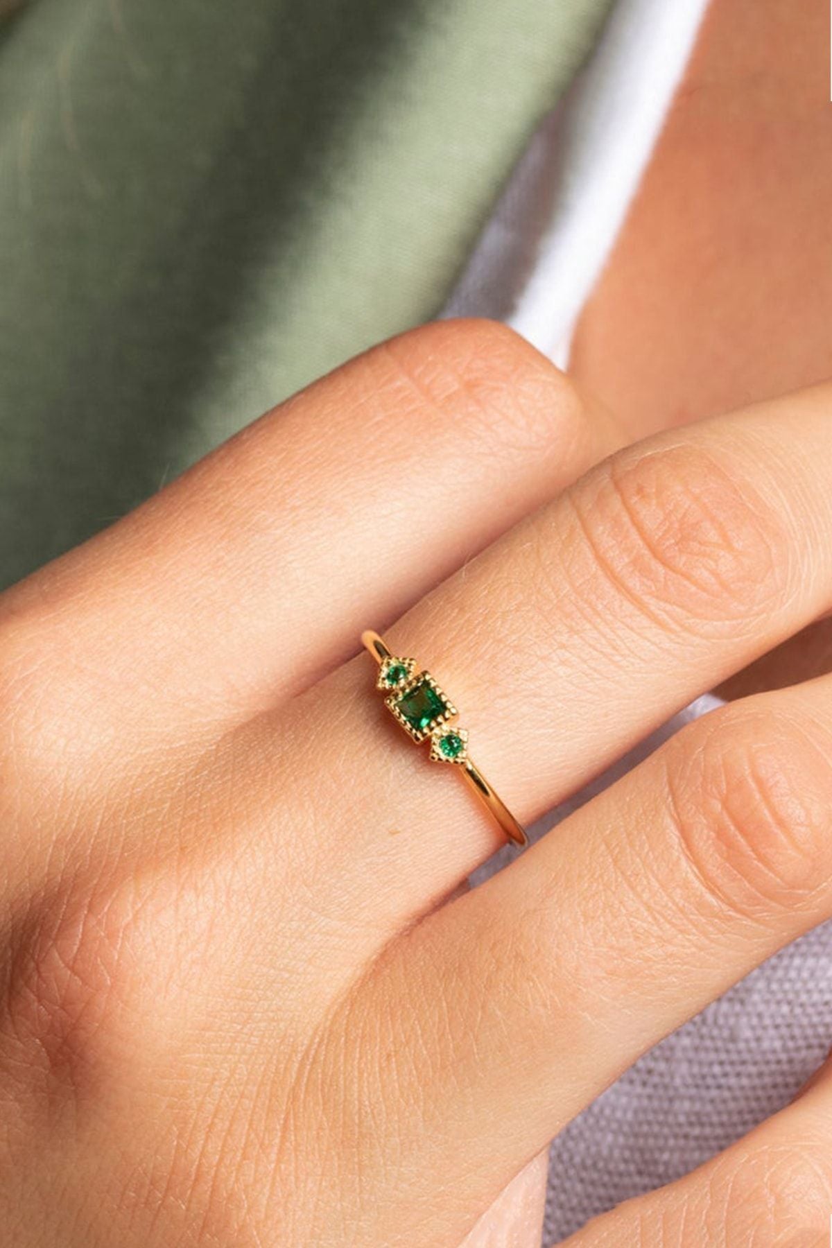 EMERGENCY STONE Elegant 14 K Rose Gold Plated Adjustable Women Ring