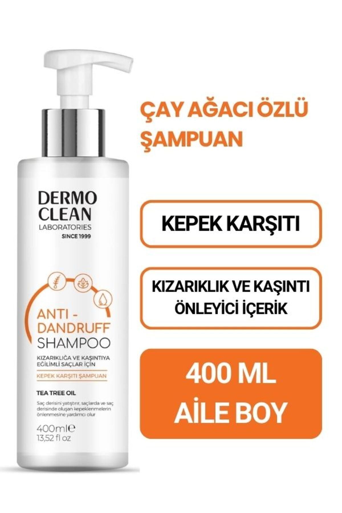 Dermo Clean Tea Tree Anti -Dandruff Shampoo for Hair Teams Redness and Itching
