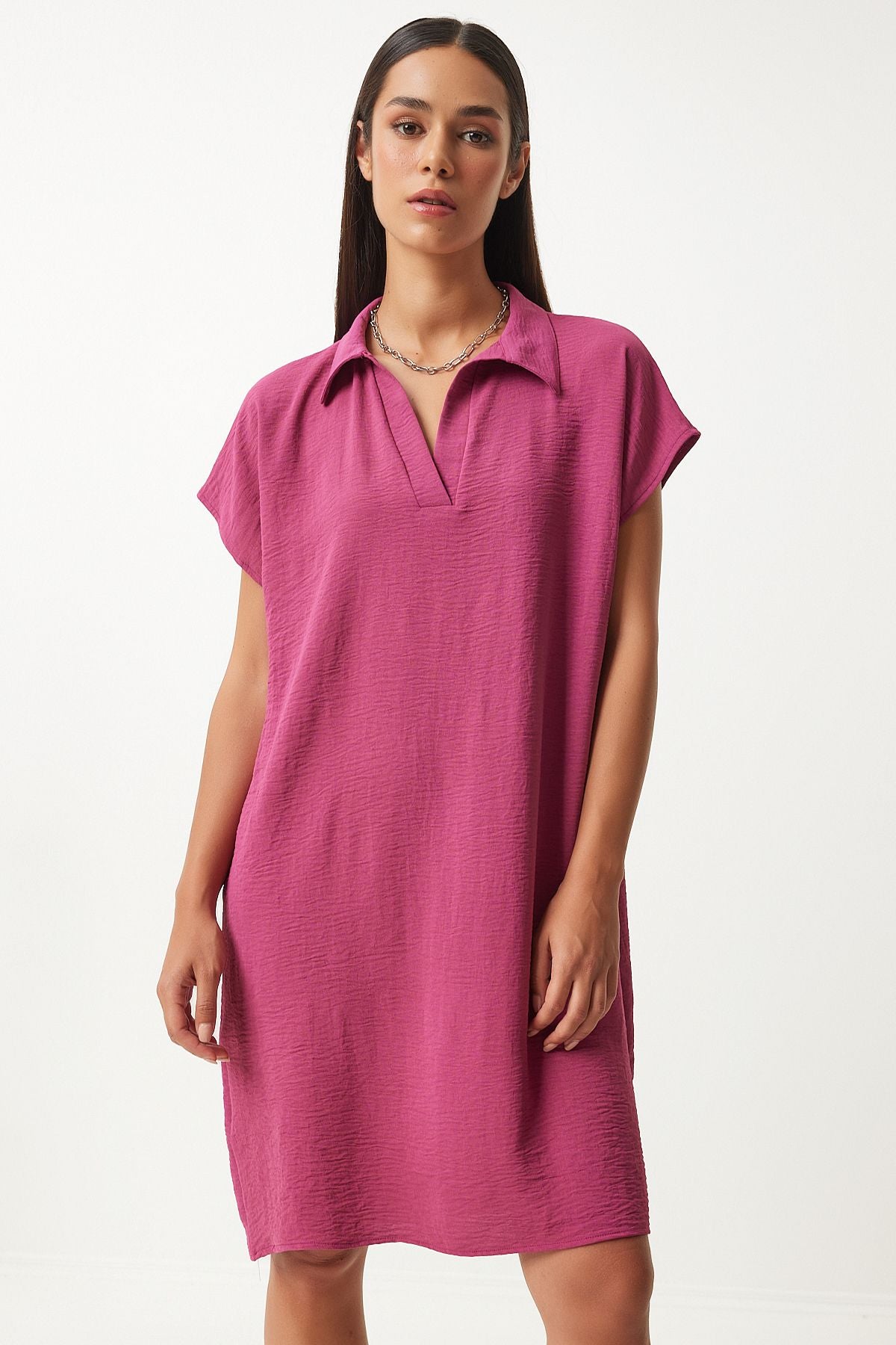Woman POLUM POLO YAKA SUMMER PLEASE LINE AYROBİN Dress to00138