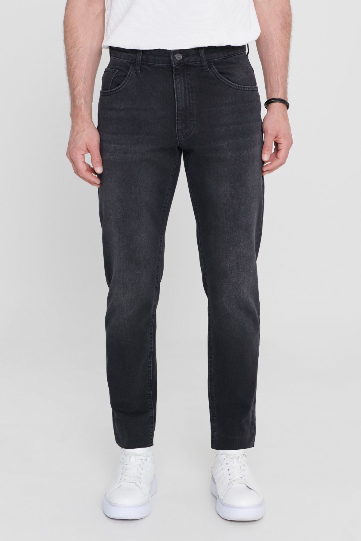Men's anthracit comfort fit comfortable cut 100 %cotton denim jean jeans