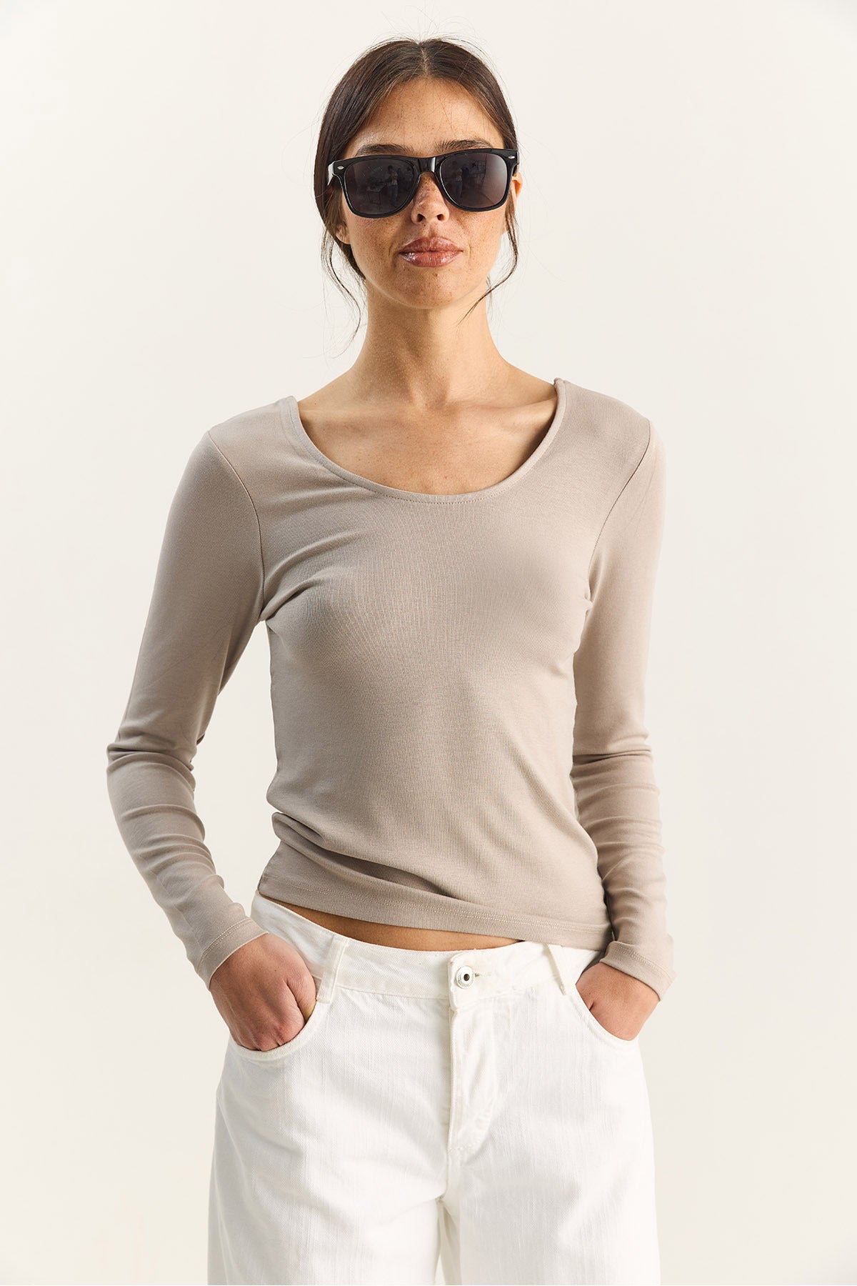 Women's Ultra Soft U Neck Blouse 122 60283831