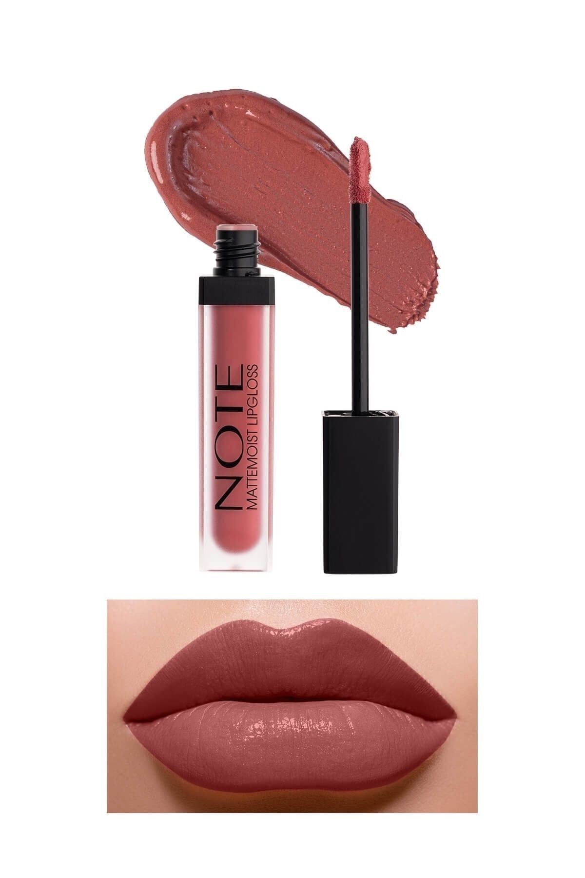 Mattemoist lipgloss semi -matte satin finish liquid lipstick 409 Angel - Pink