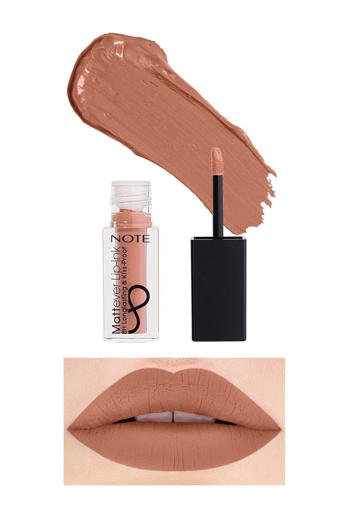 Mattever Lip -UNK matte and permanent liquid lipstick 04 Peach Rose - Nude