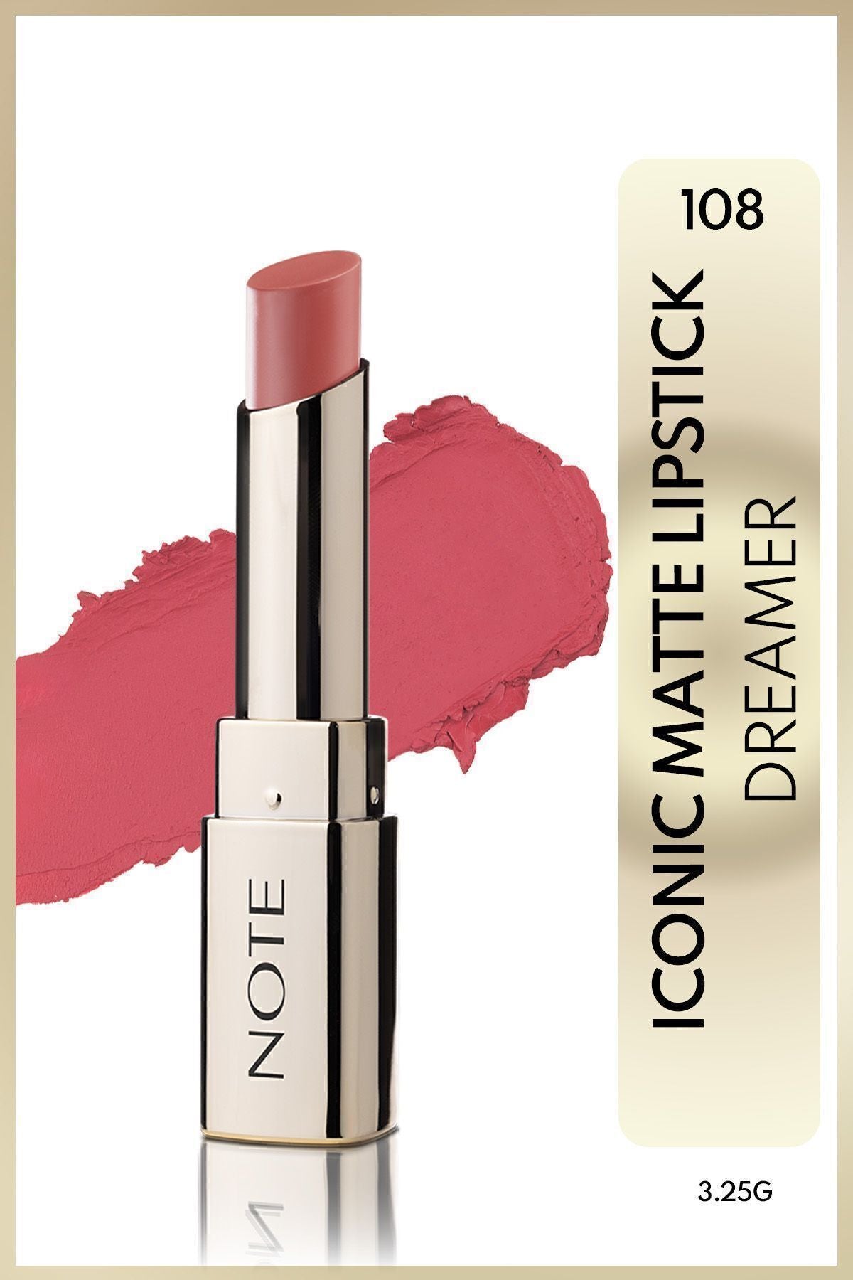 Iconic Matte Lipstick Permanent Matte Lipstick 108 Dreamer - Pink