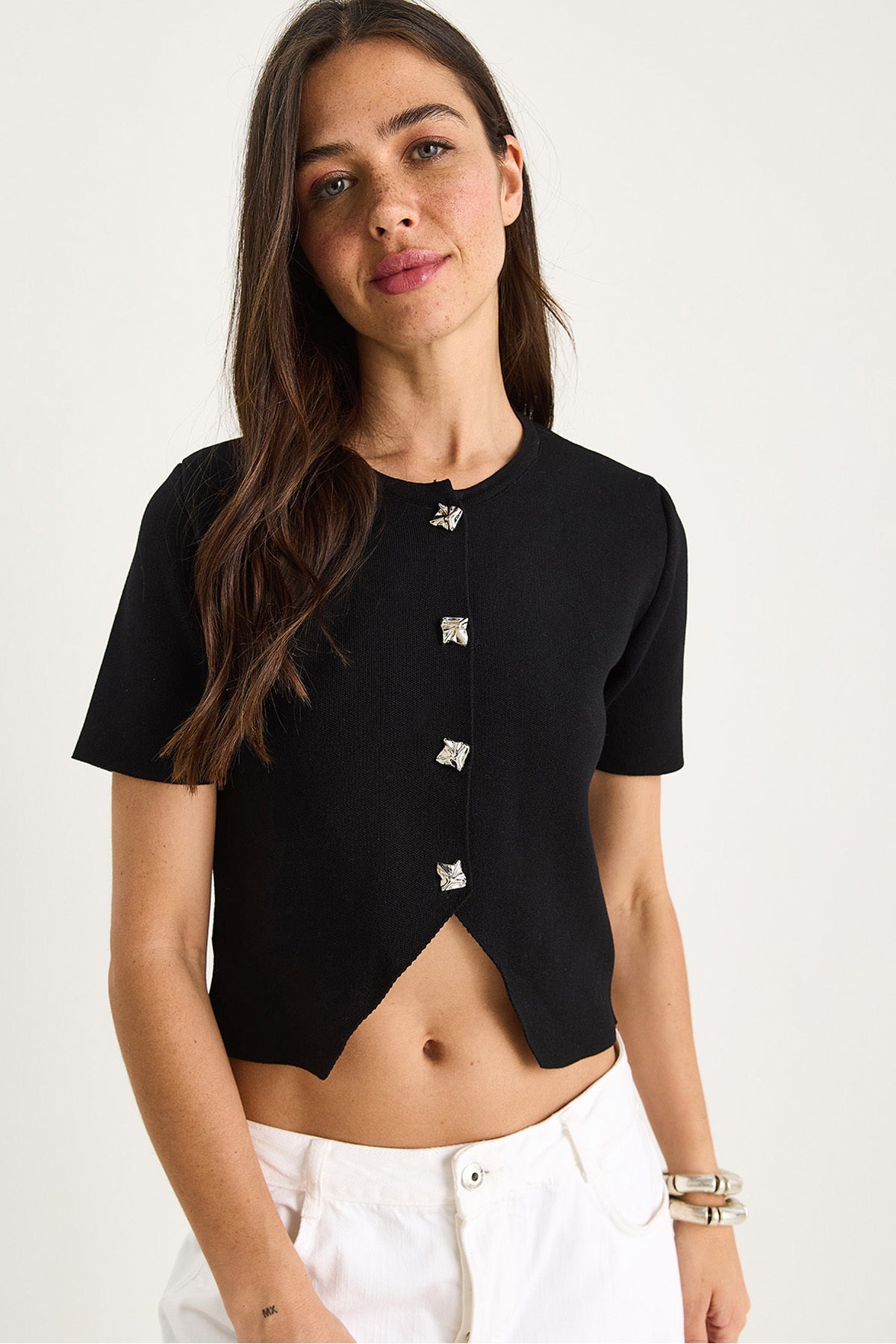 Women's Stylish Button Detailed Knitwear Cardigan 20251043