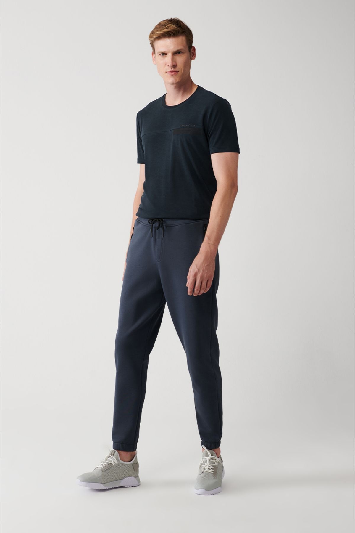 Men's anthracite flexible interlok fabric rubber tracksuits six B003400