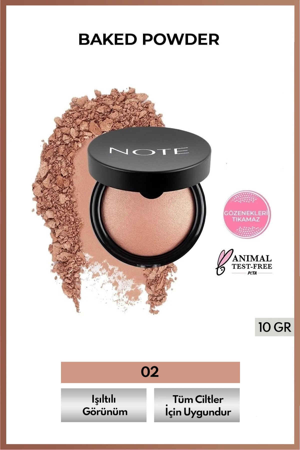 Baked Powder sparkled finish baked powder powder - 02 Honey Warm