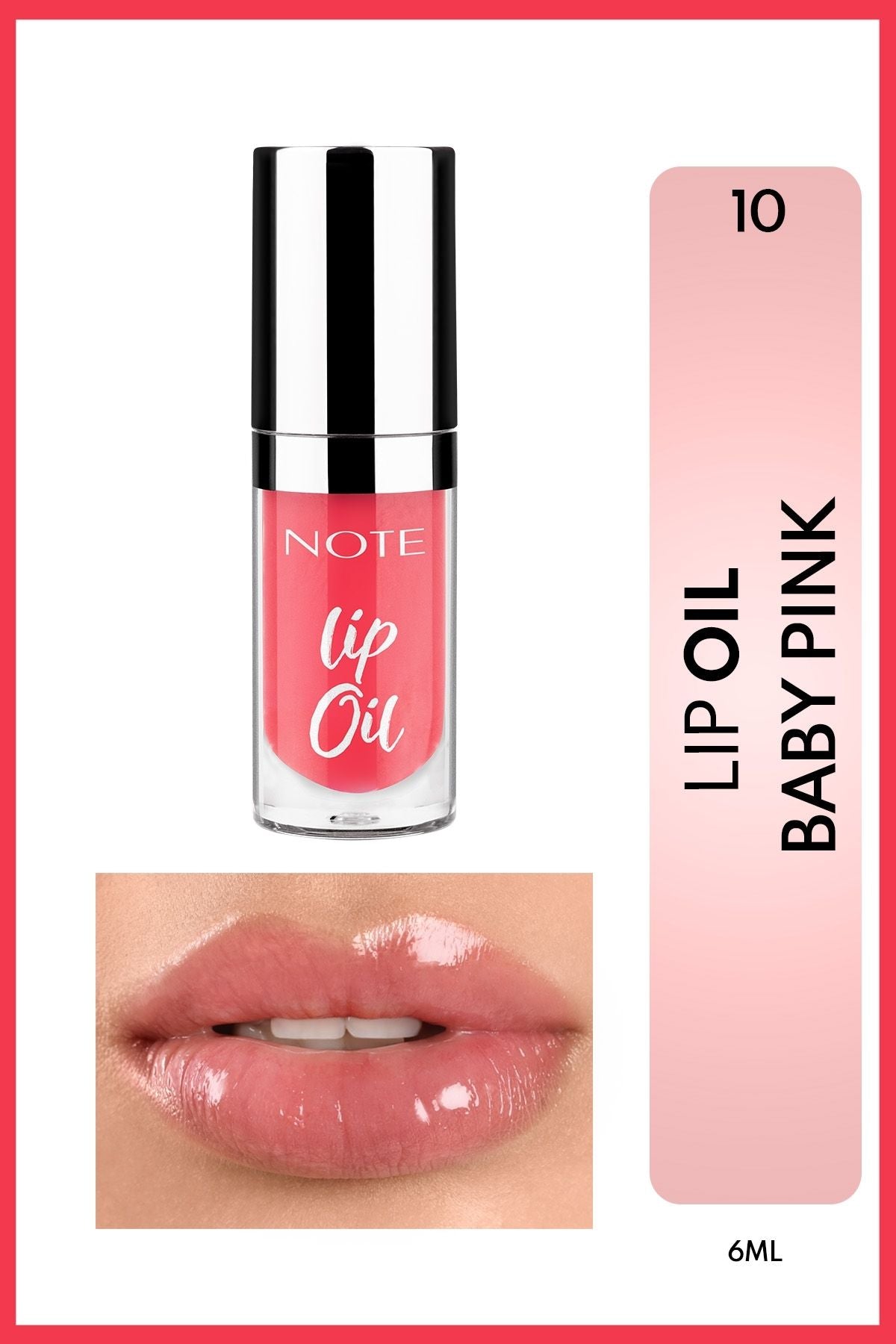 Lip Oil Moisturizer and Grinder Lip Care Oil - 10 Baby Pink - Pink