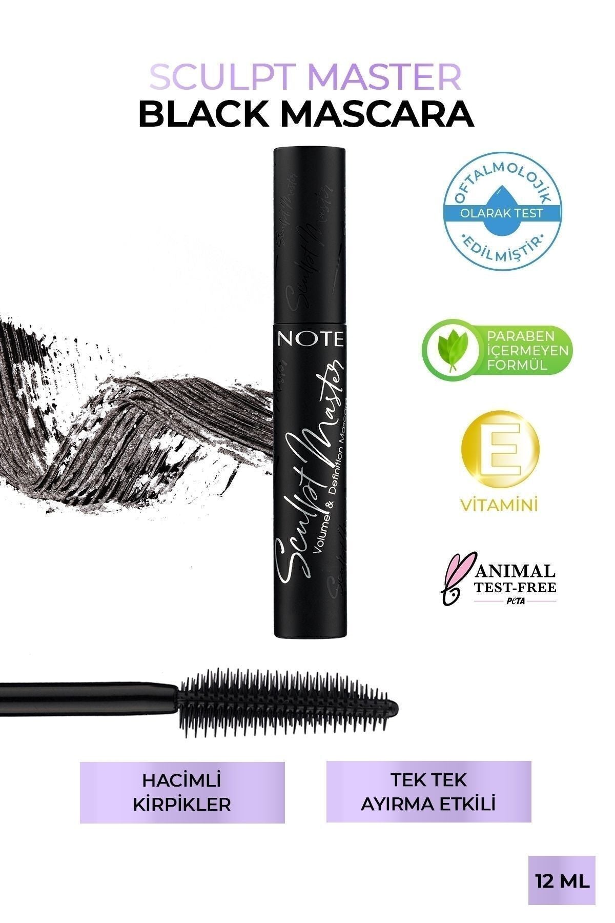 Sculpt Master Extra Black One by one separation and volume effective mascara - black